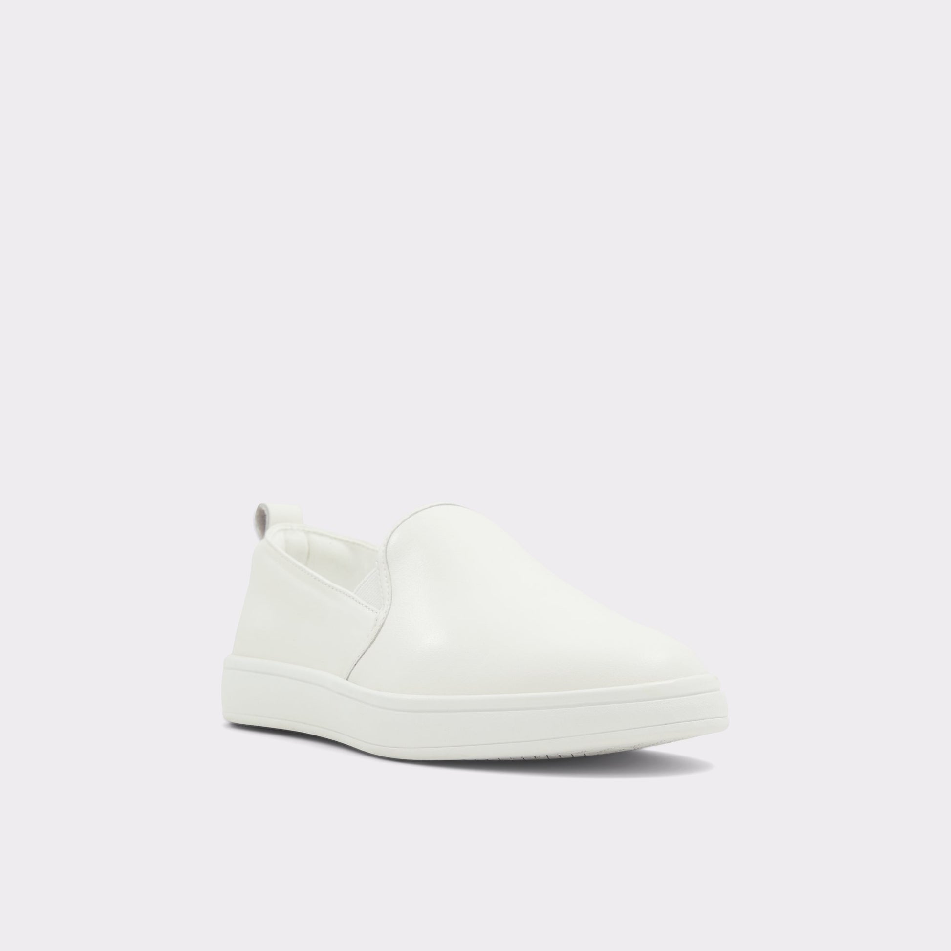 Three-quarter angle of White Roolly Low top sneaker's front side