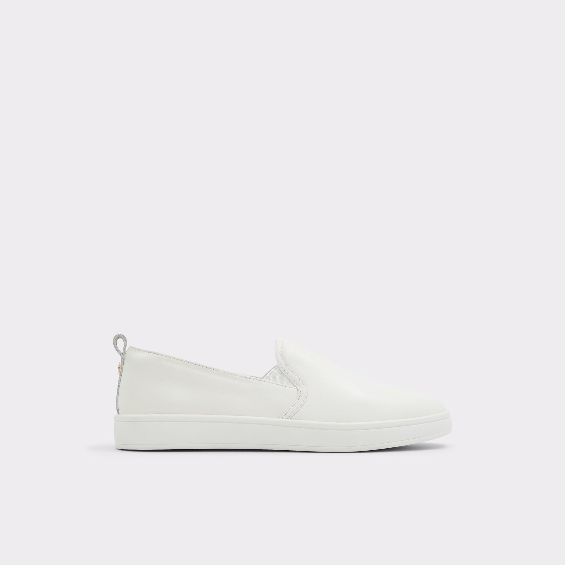 Main View of White Roolly Low top sneaker for Womens