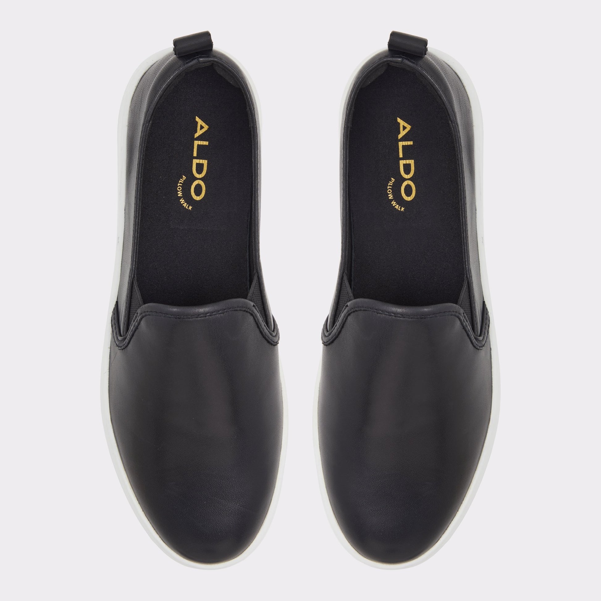 Top-down view of the Black Roolly Low top sneaker