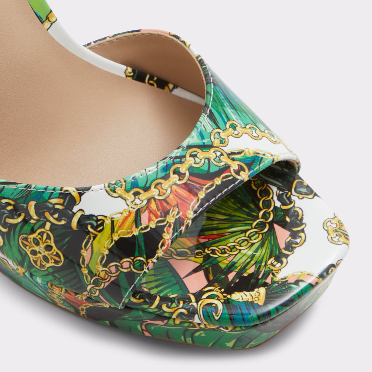 Close-up of the Multicolor Prisilla Strappy sandal