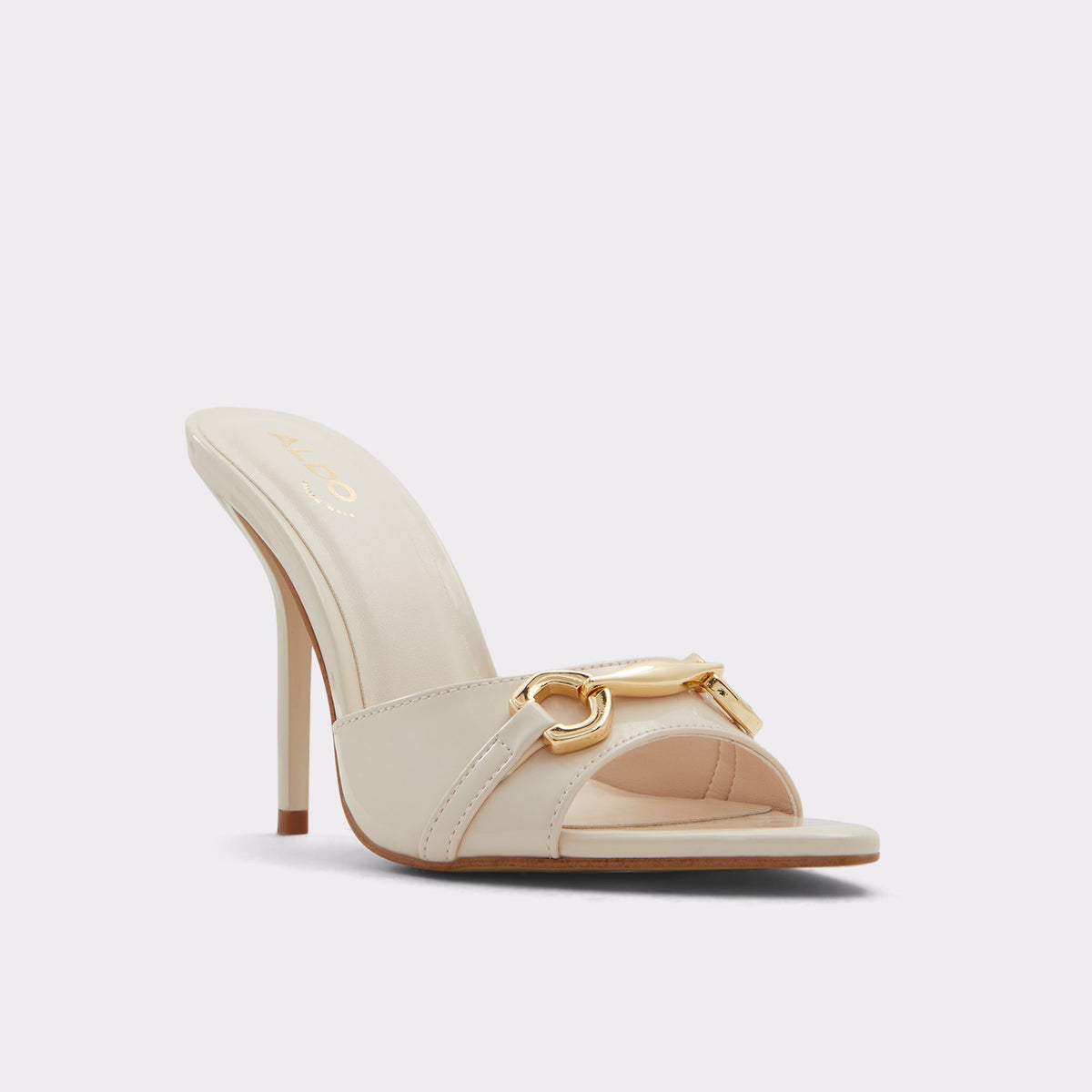 Three-quarter angle of Other Beige Edoassi Mule's front side