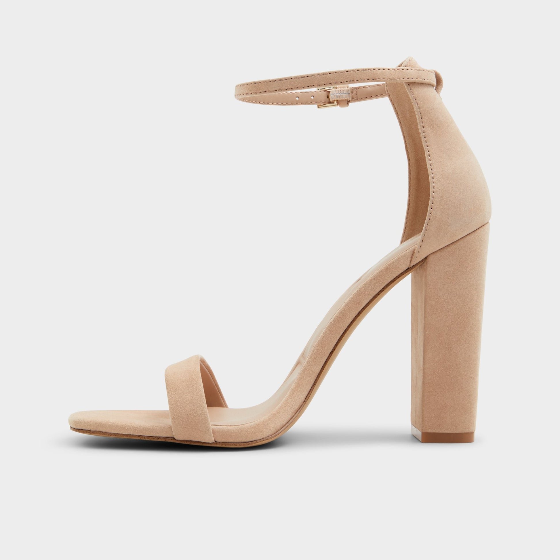 Side view of Beige Hazelia Strappy sandal