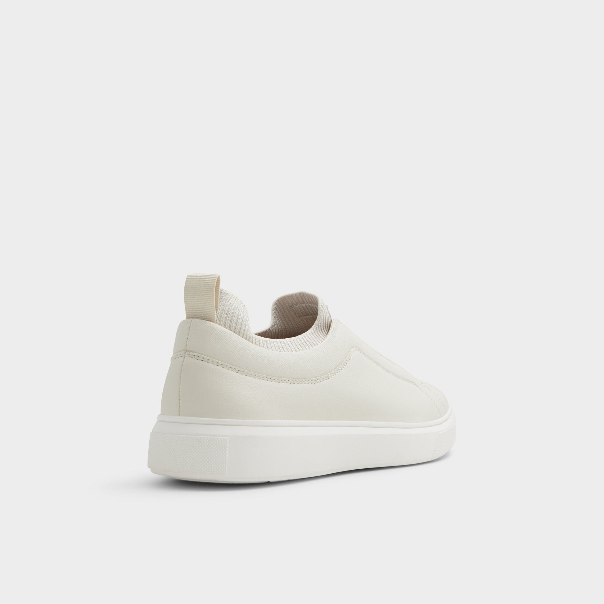 Three-quarter angle of Open Grey Midtown Low top sneaker's back side