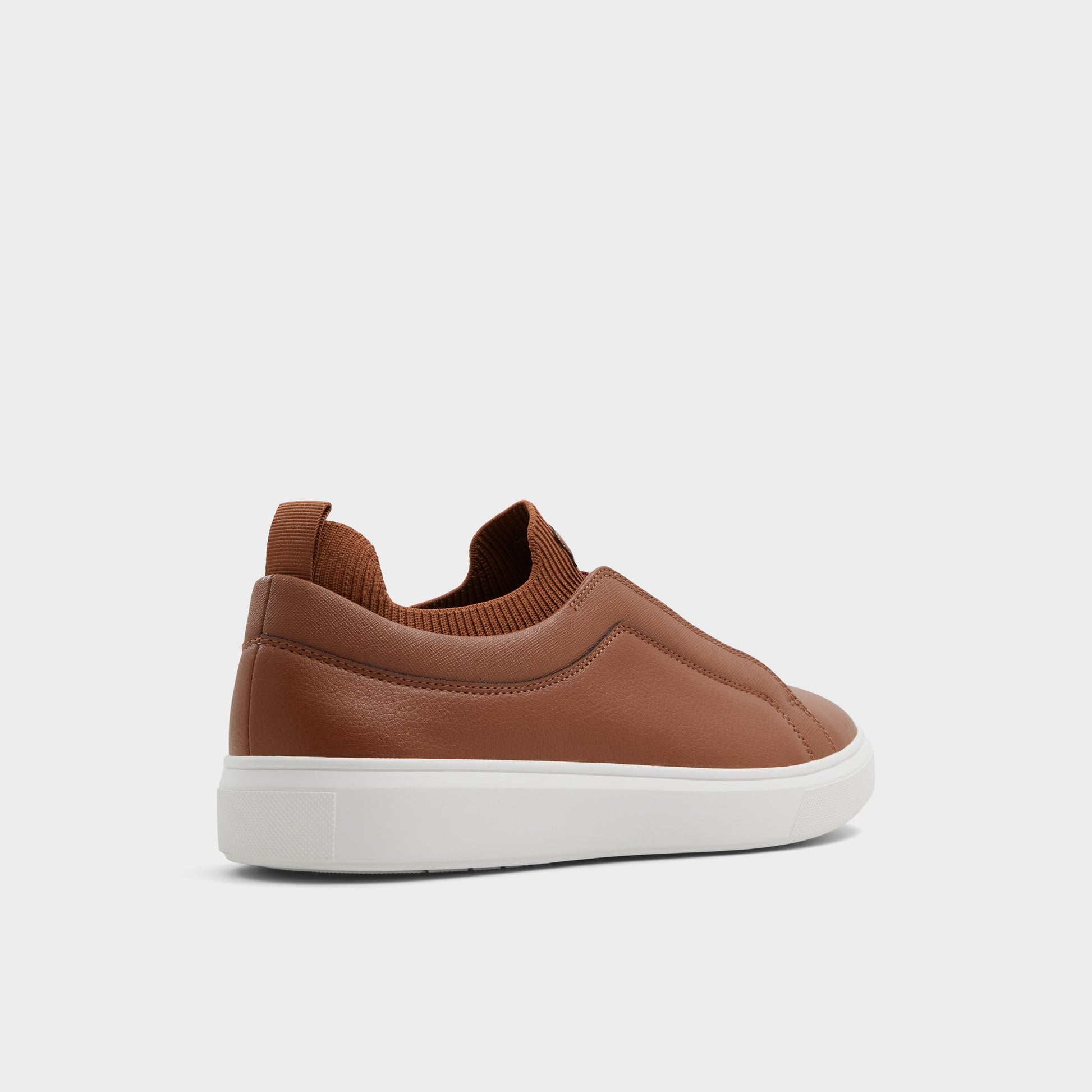 Three-quarter angle of Cognac Midtown Low top sneaker's back side