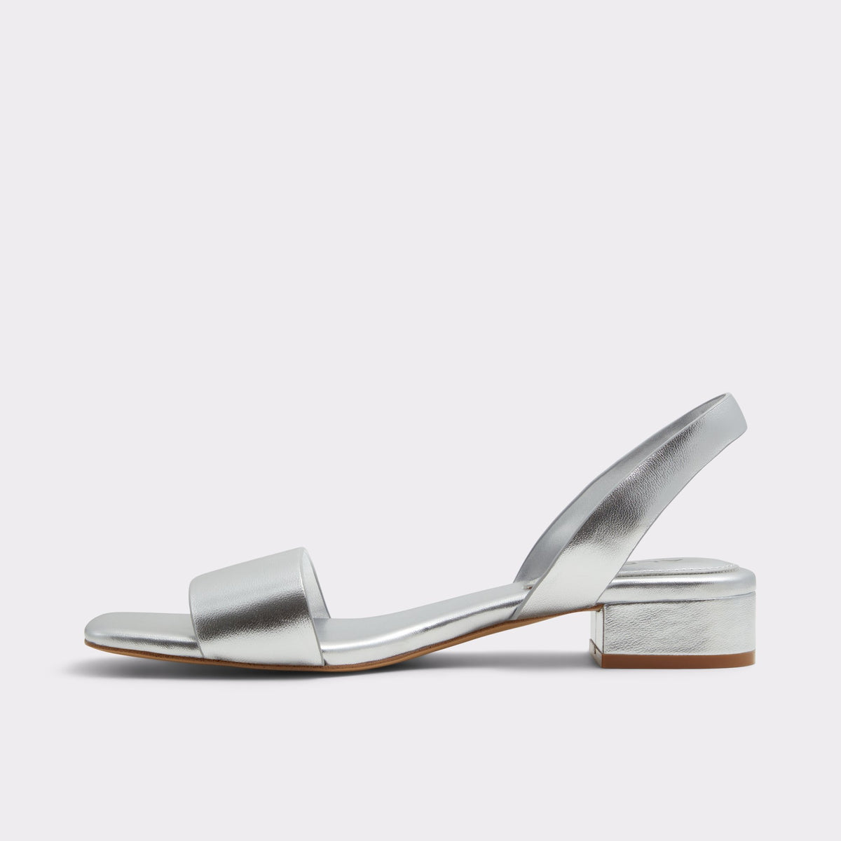 Side view of Silver Dorenna Strappy sandal