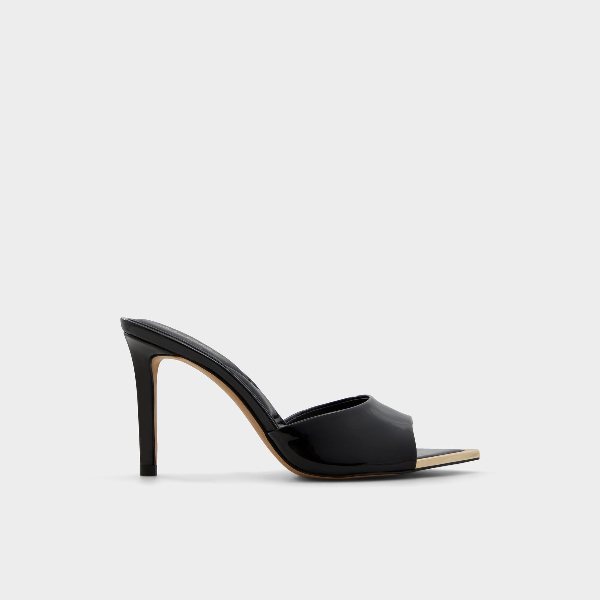 Main View of Black Anniebrilden Heeled mule for Womens