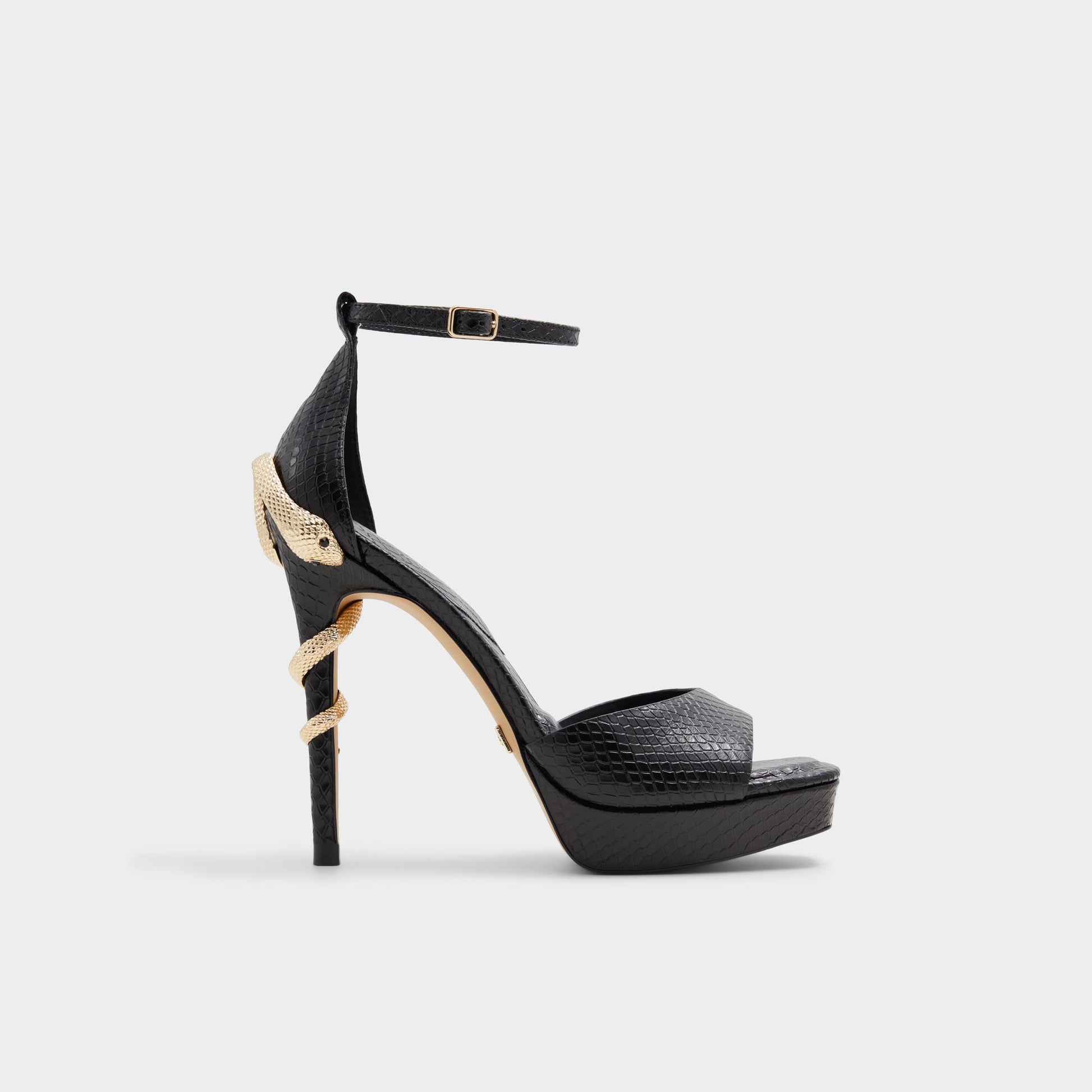 Main View of Other Black Medusa Strappy heeled sandal for Womens