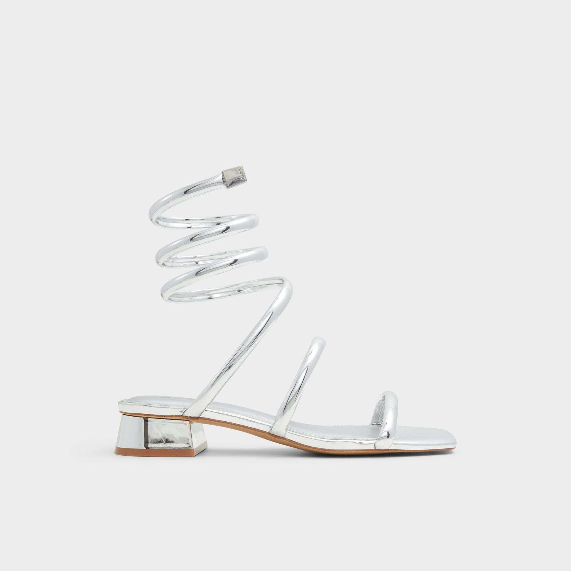 Main View of Silver Spinna Strappy sandal for Womens