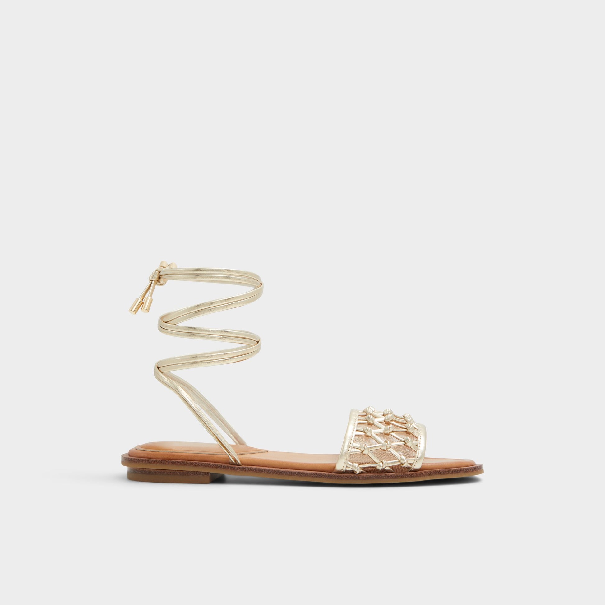 Main View of Gold Seazen Flat sandal for Womens