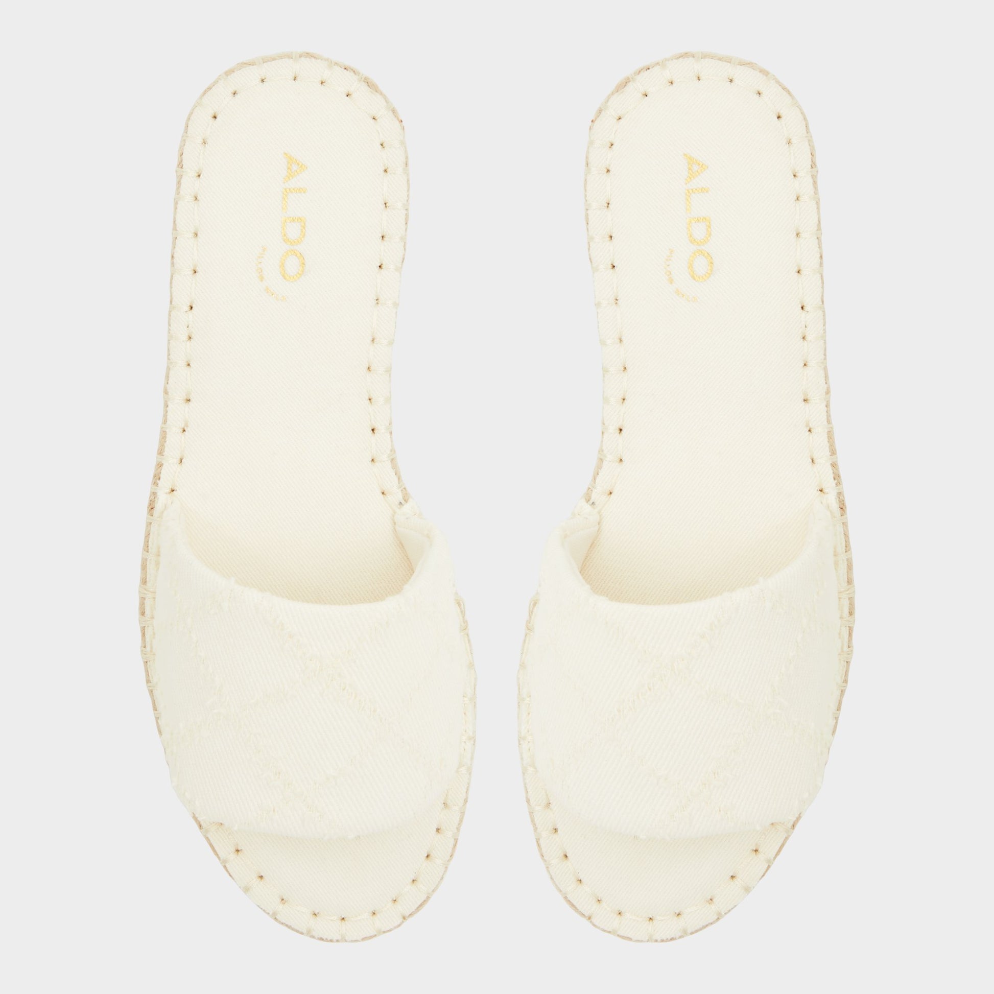 Top-down view of the Open Natural Erireni Slide sandal