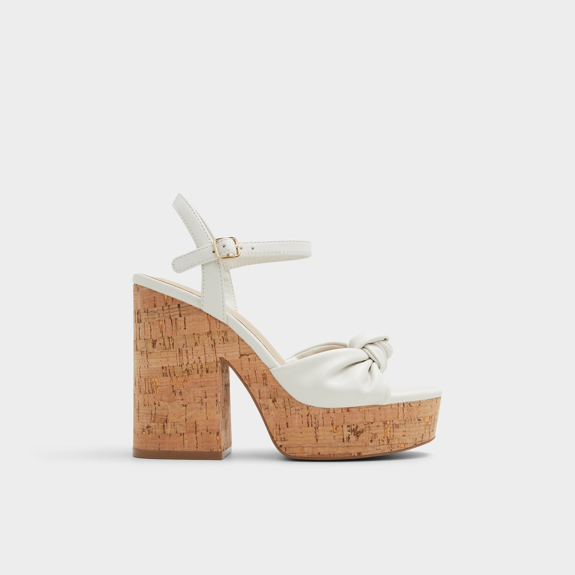 Main View of White/Bone Ulialdan Strappy heeled sandal for Womens