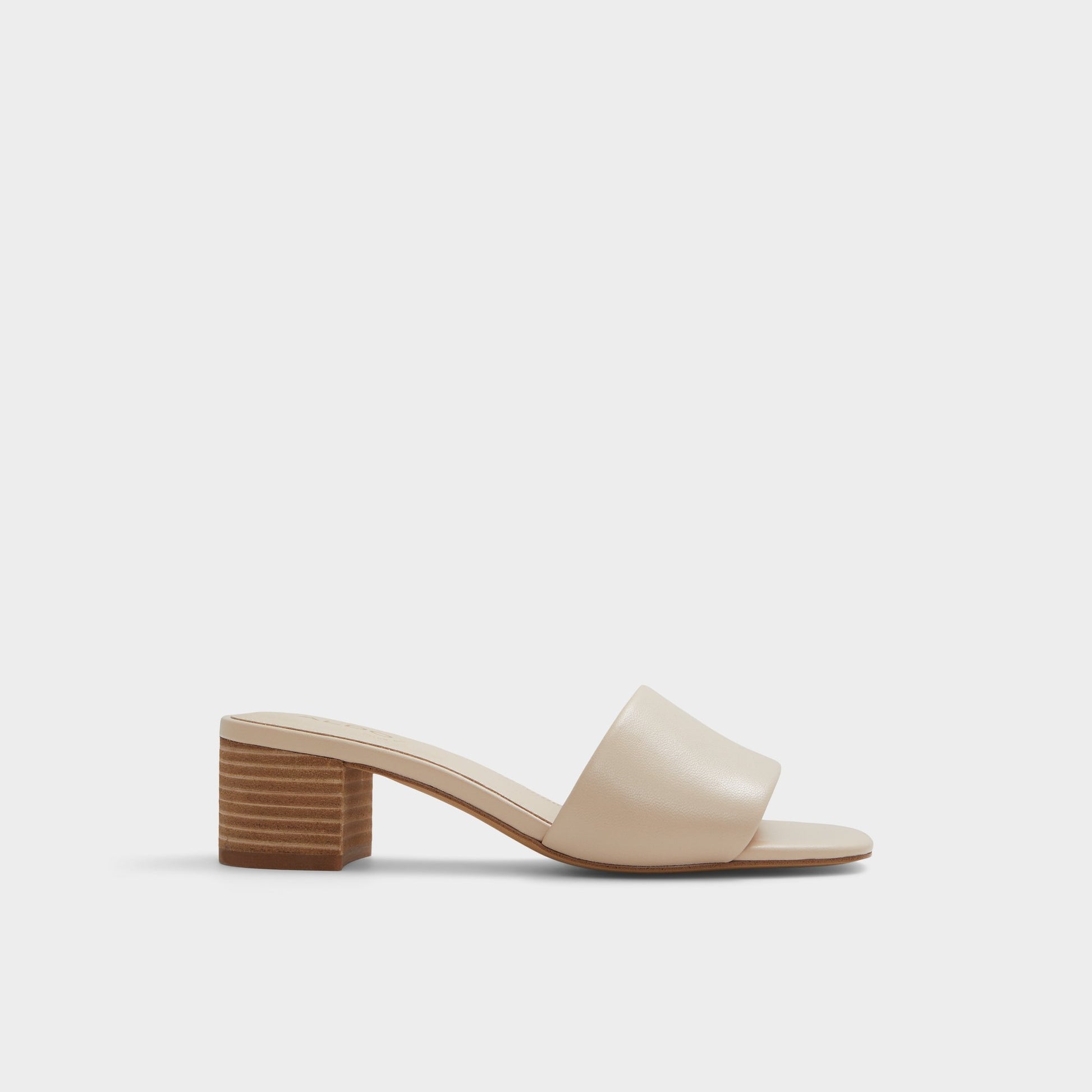 Main View of Other Beige Claudina Heeled mule for Womens