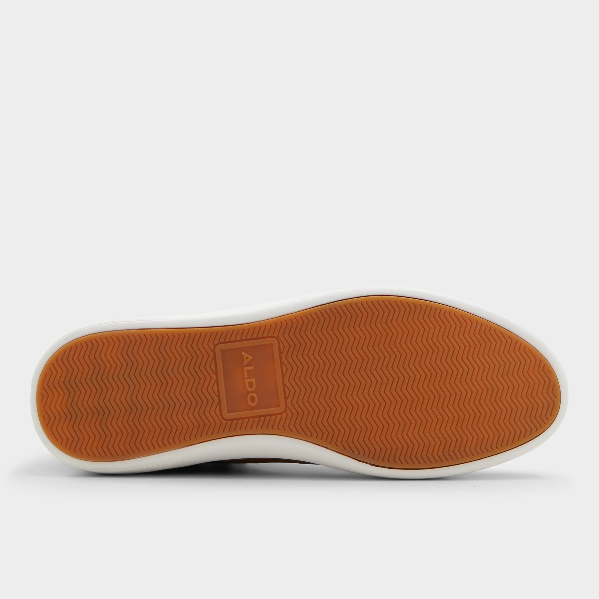 View of Light Brown Montague High top sneaker's sole