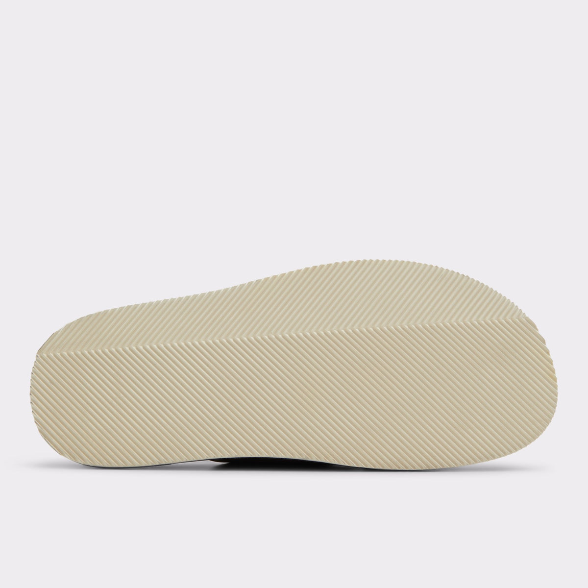 View of Black Marrin Slide sandal's sole