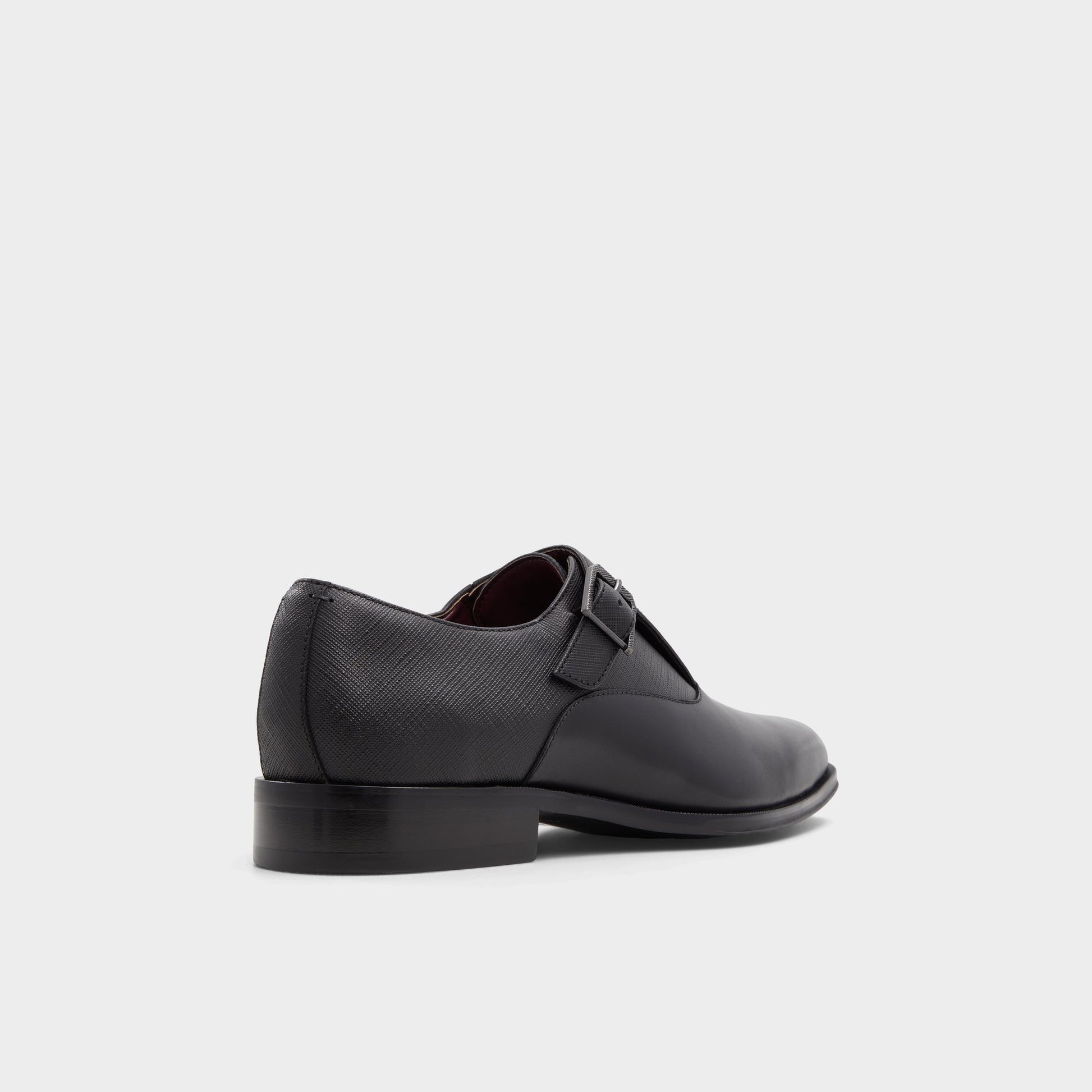 Three-quarter angle of Other Black Dashing Monkstrap loafer's back side