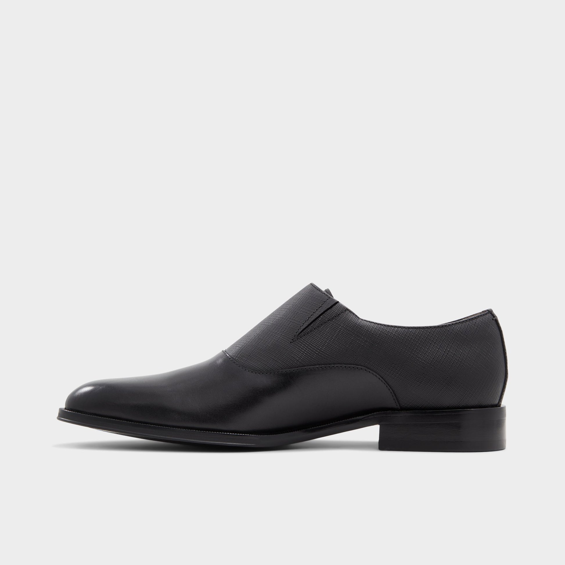 Side view of Other Black Dashing Monkstrap loafer
