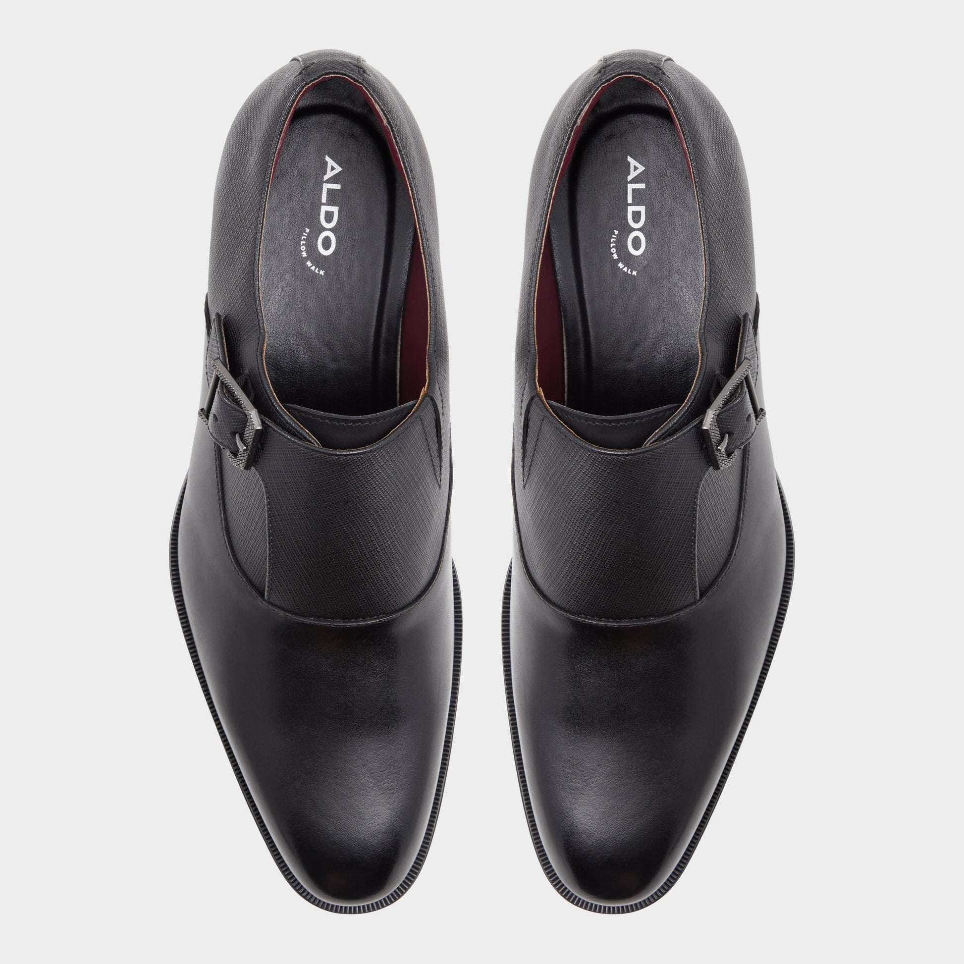 Top-down view of the Other Black Dashing Monkstrap loafer