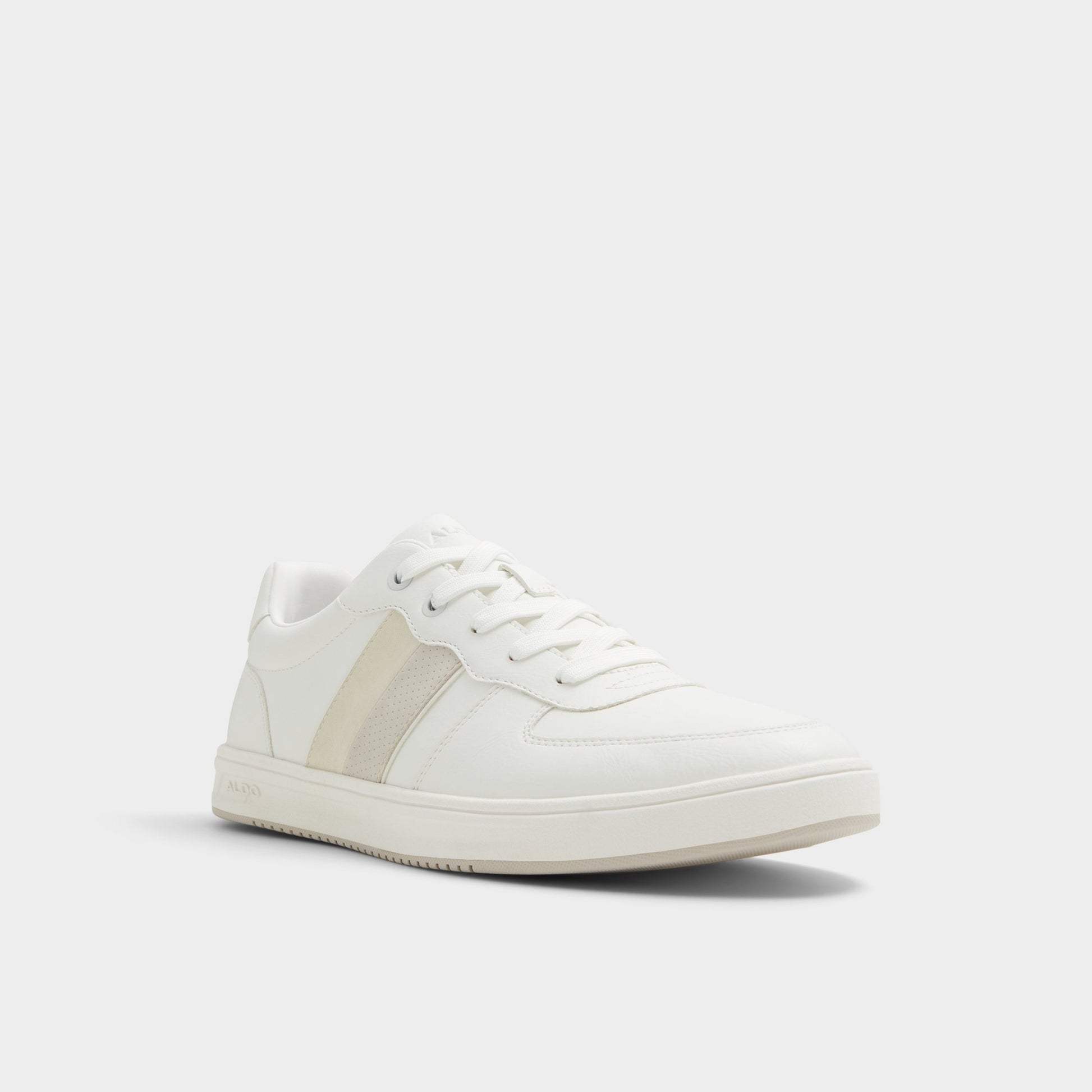 Three-quarter angle of Other White Morrisey Low top sneaker's front side