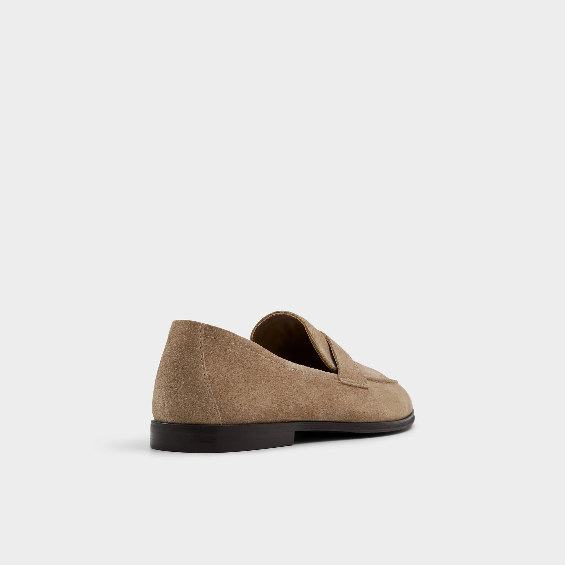 Three-quarter angle of Beige Journey Loafer's back side