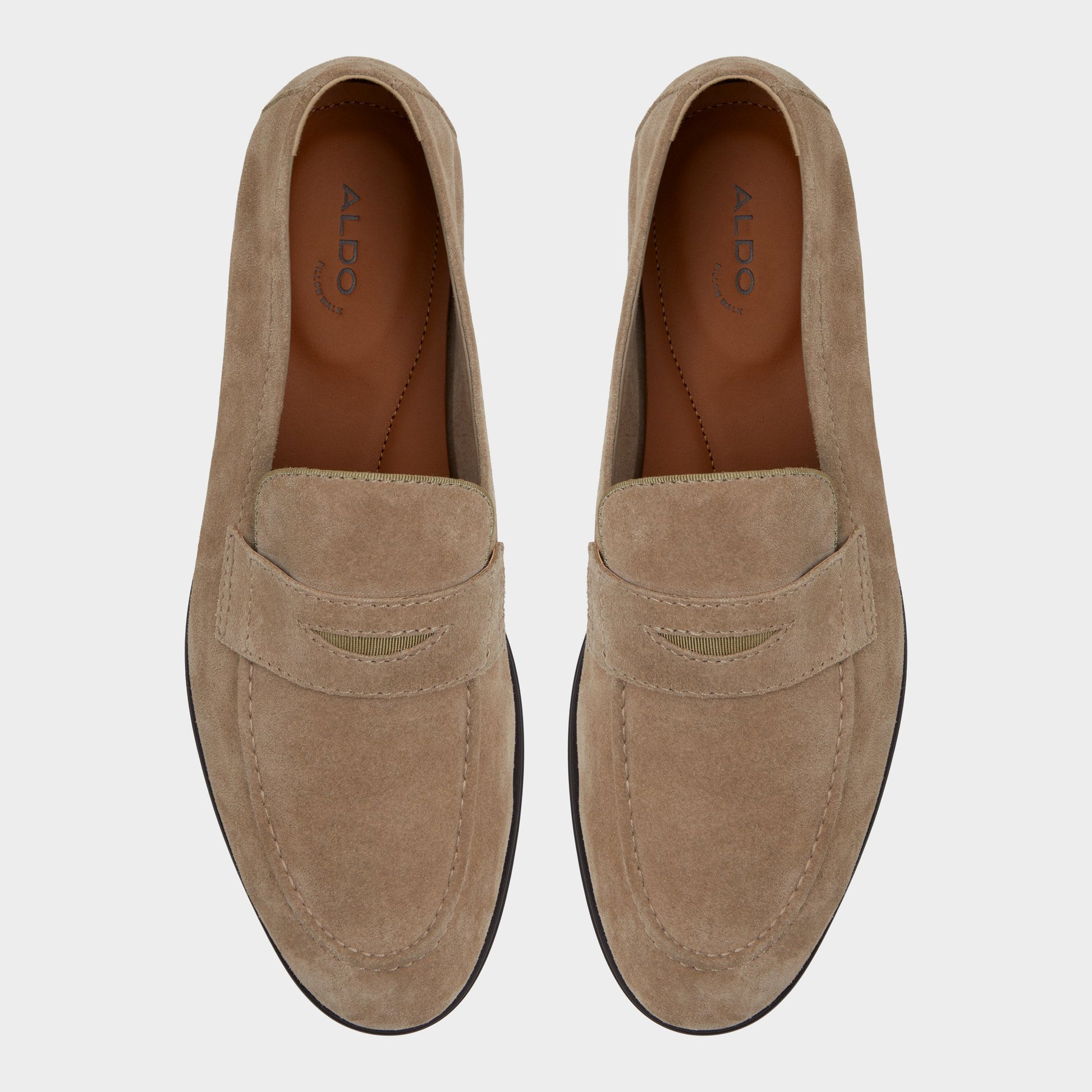 Top-down view of the Beige Journey Loafer