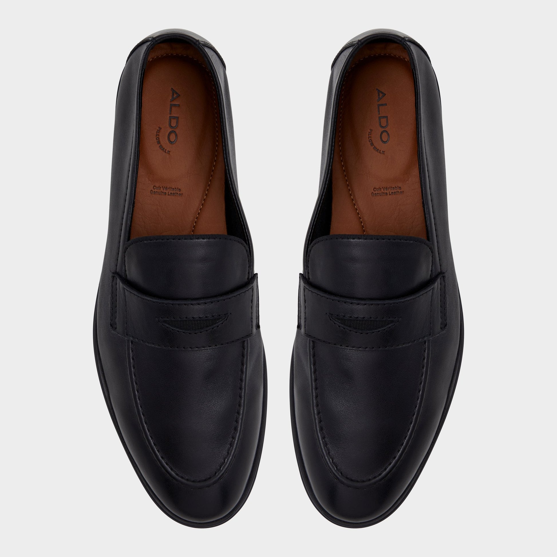 Top-down view of the Black Journey Loafer
