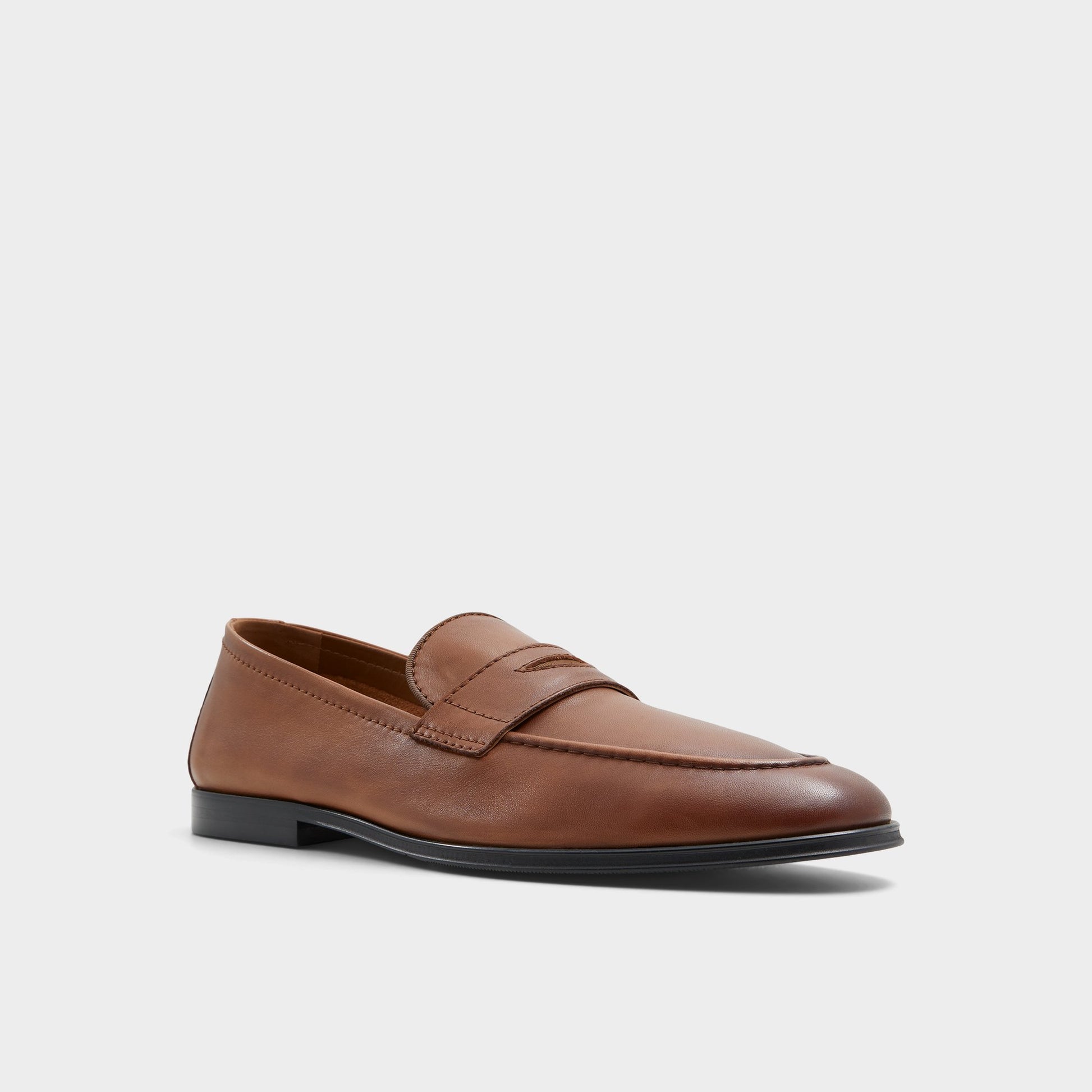 Three-quarter angle of Cognac Journey Loafer's front side