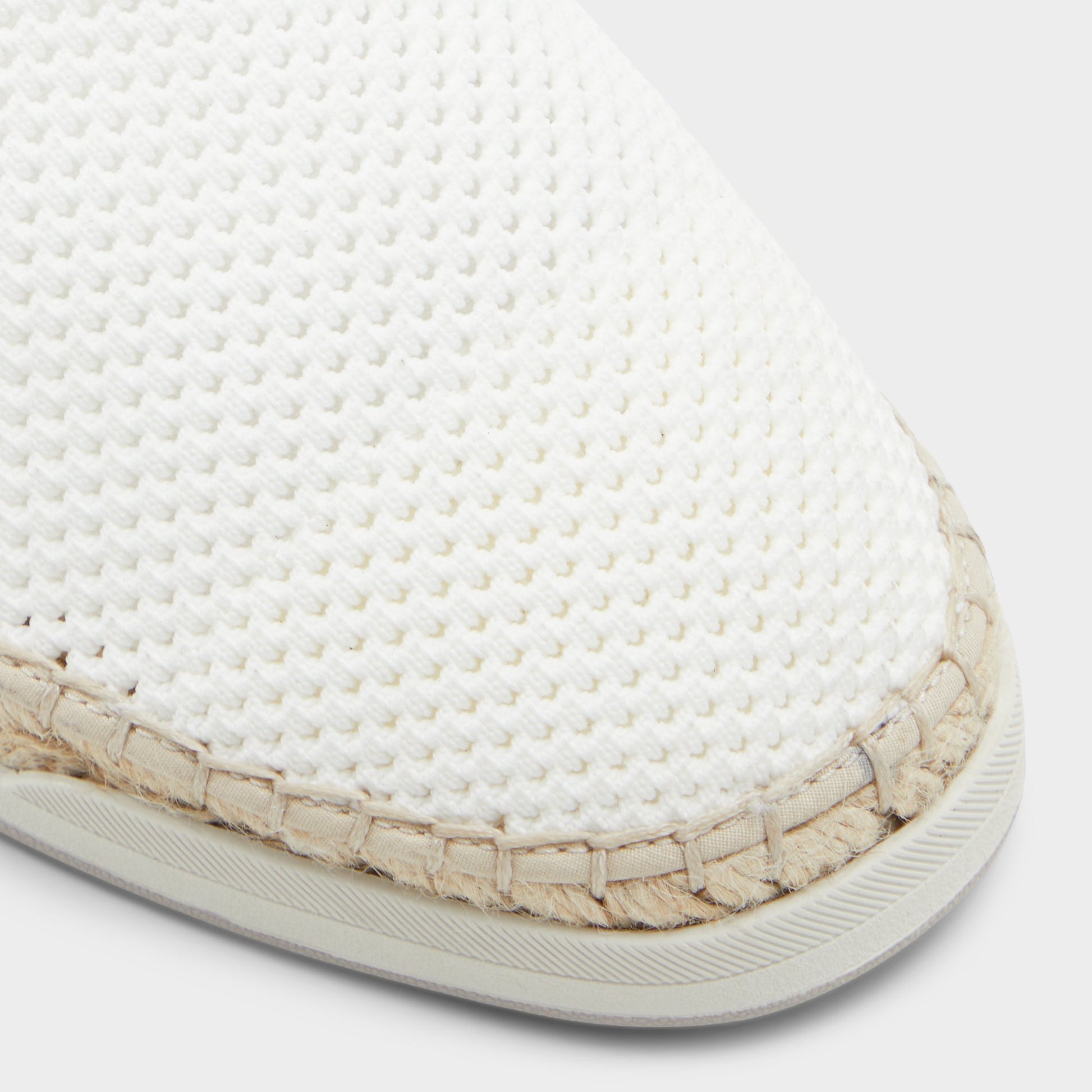 Close-up of the White Johnney Espadrille