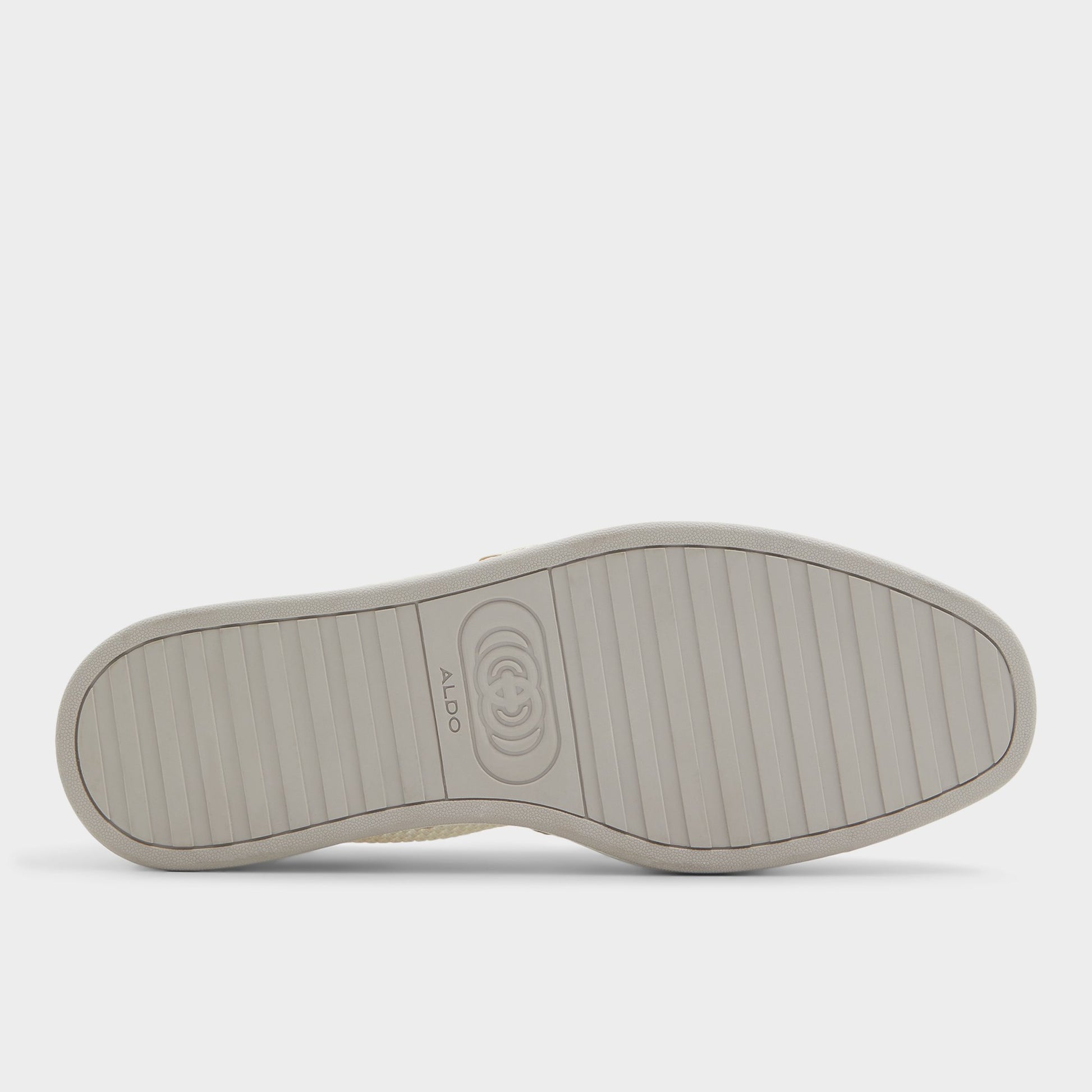 View of White Johnney Espadrille's sole