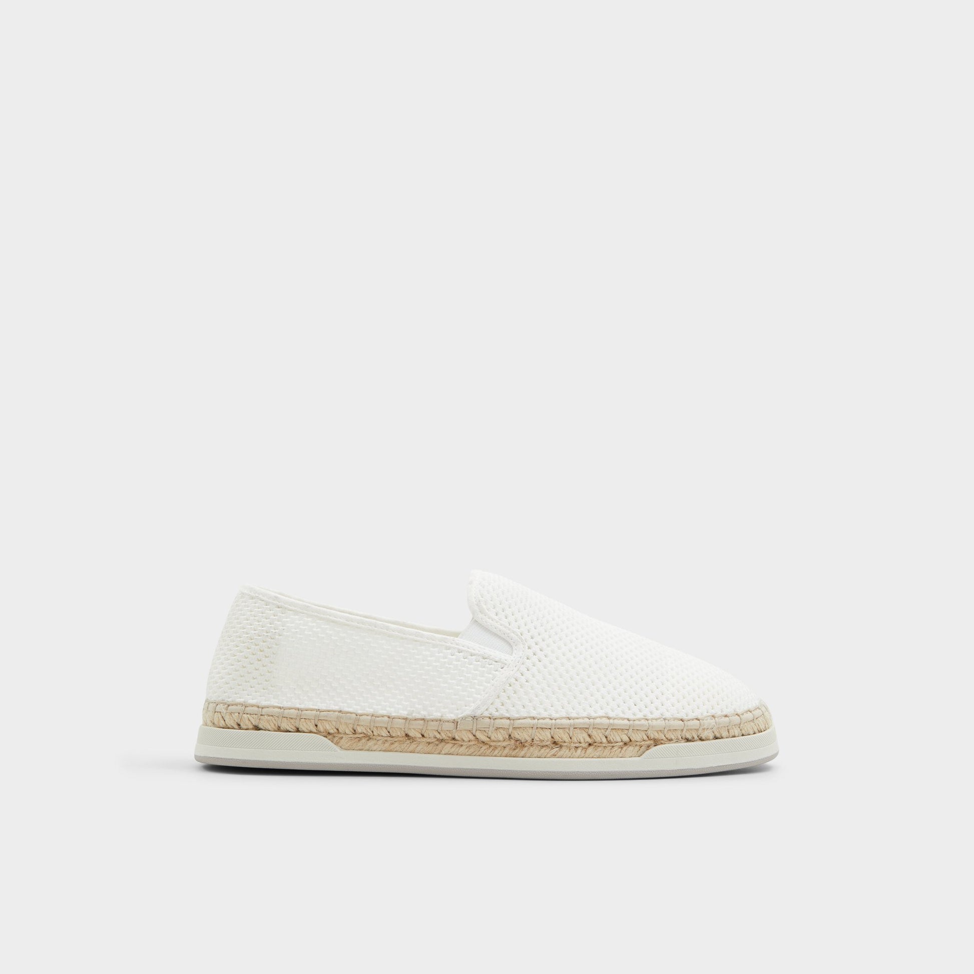 Main View of White Johnney Espadrille for Mens