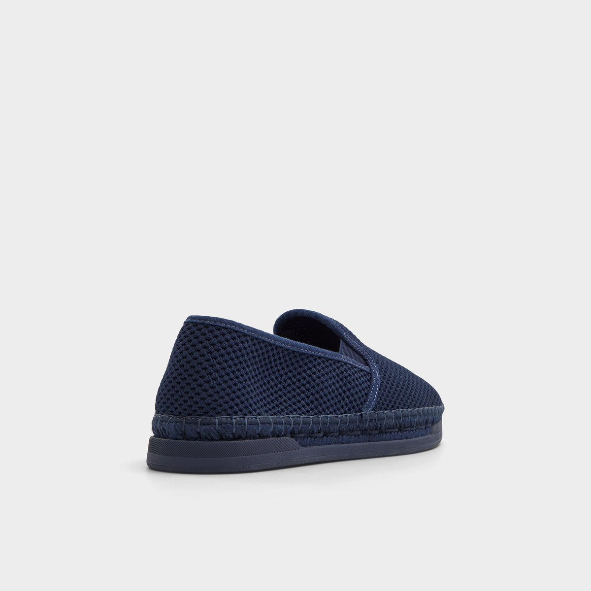 Three-quarter angle of Navy Johnney Espadrille's back side