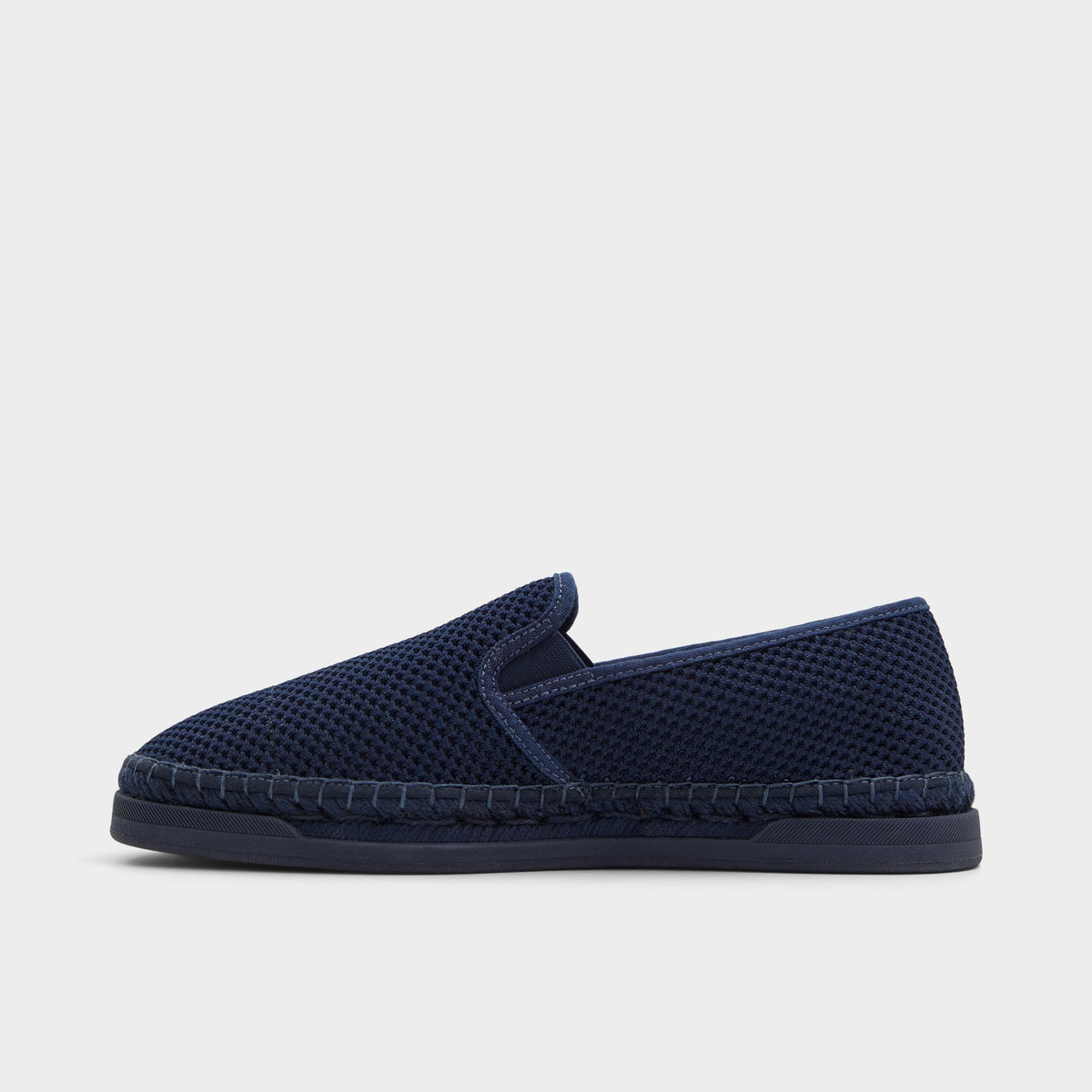 Side view of Navy Johnney Espadrille