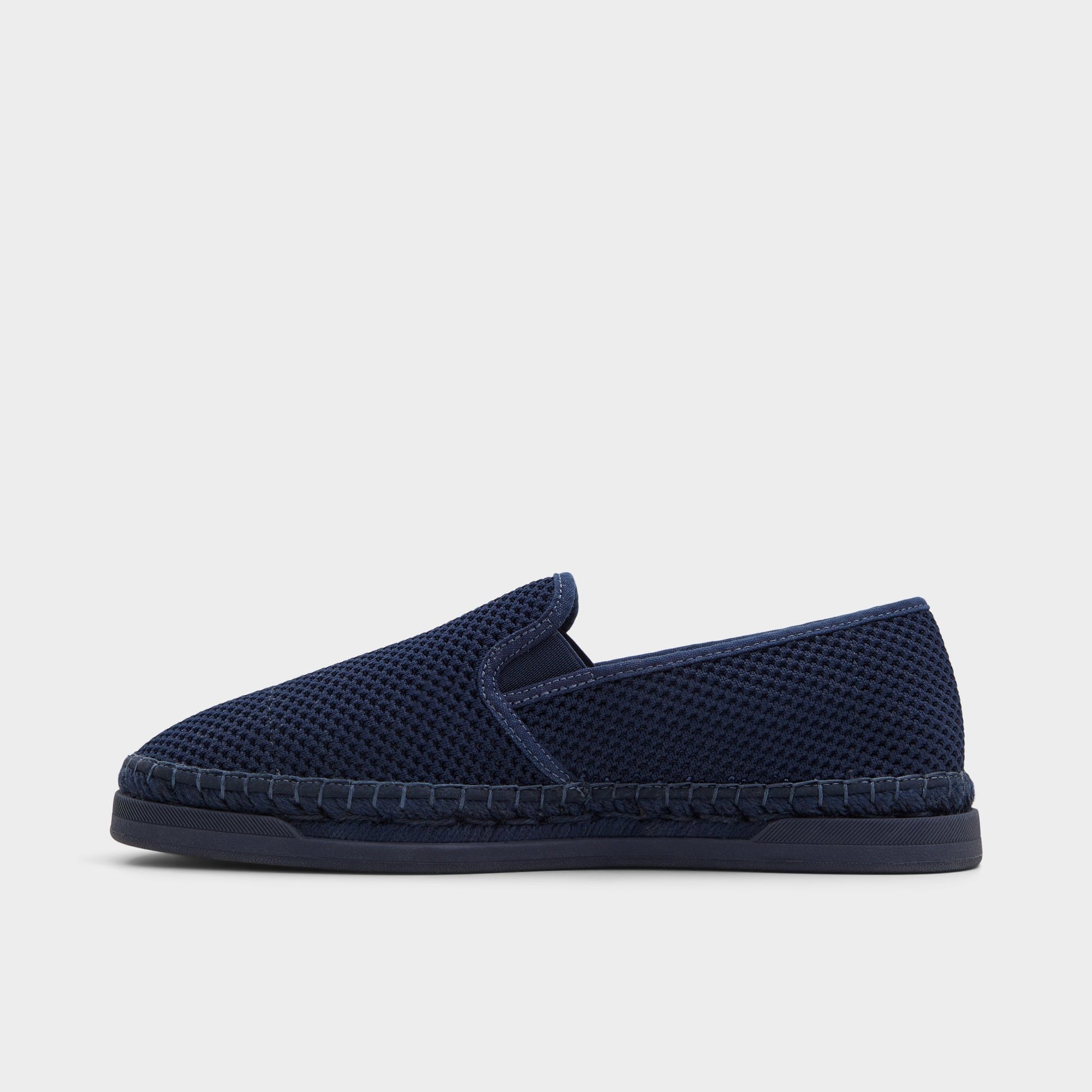 Side view of Navy Johnney Espadrille