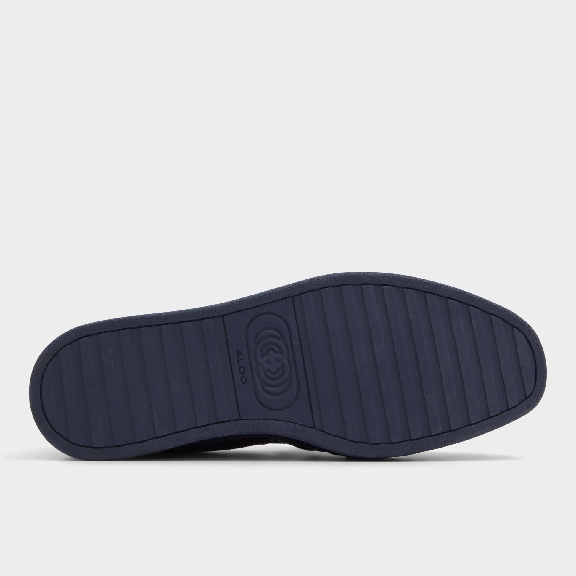 View of Navy Johnney Espadrille's sole