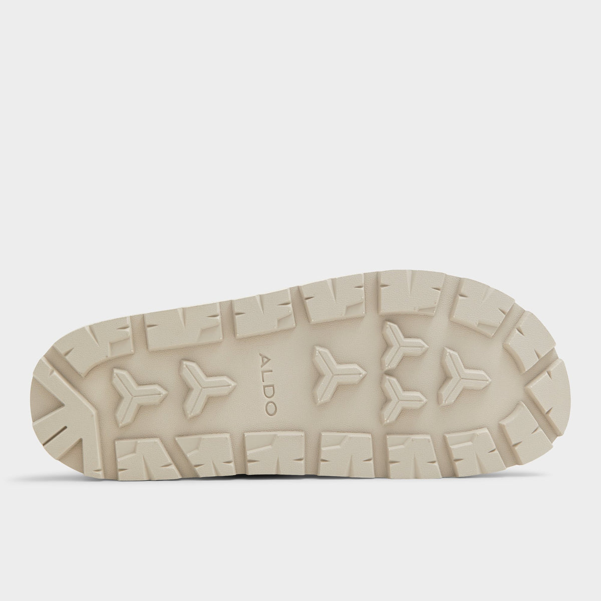 View of Open Grey Deniels Slide sandal's sole