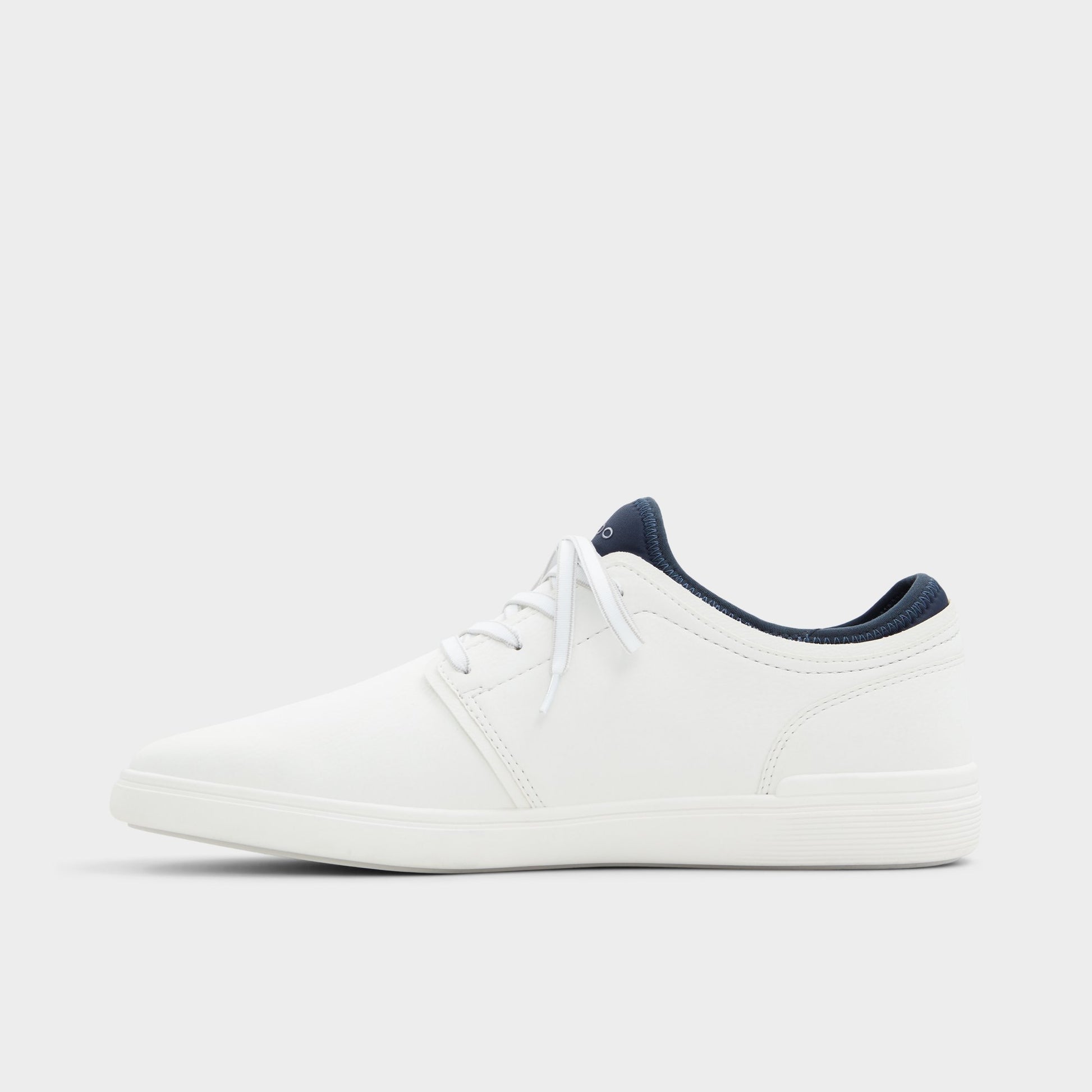 Side view of White Omono Low top sneaker