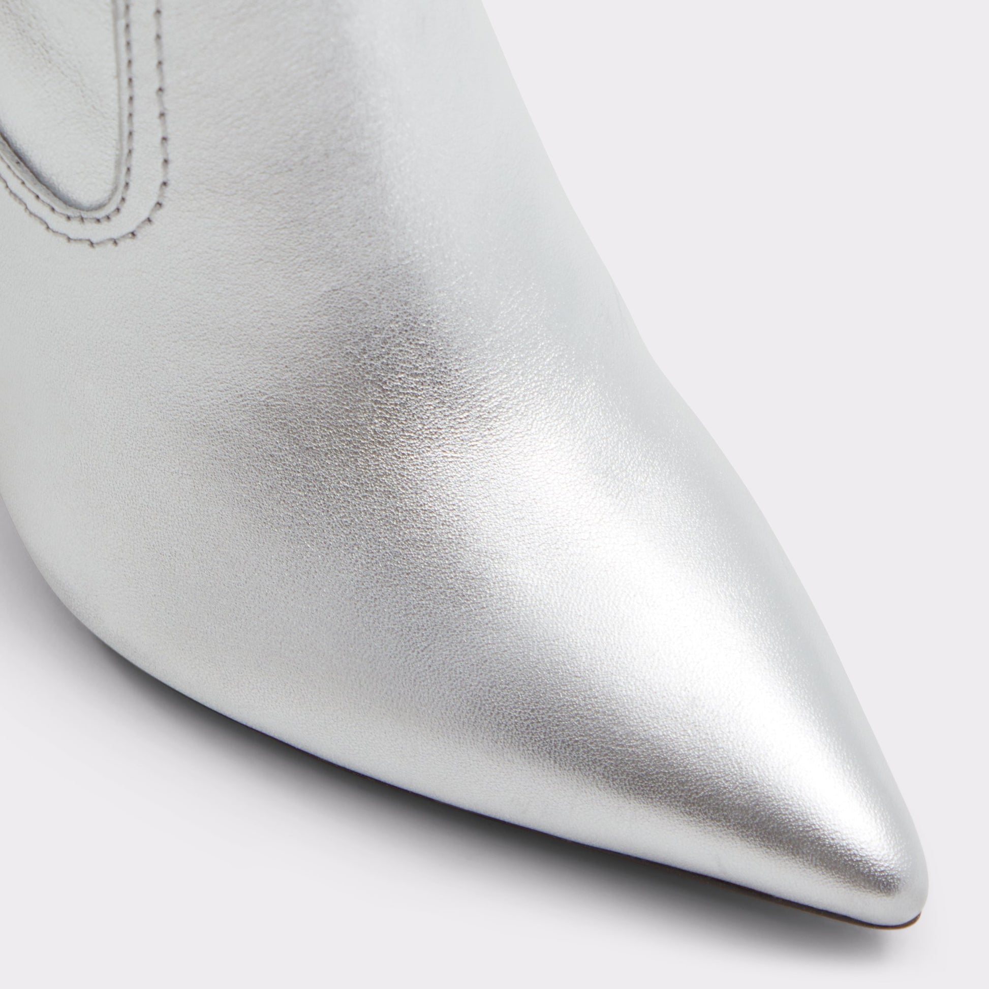 Close-up of the Silver Cavvietta Knee-high boot