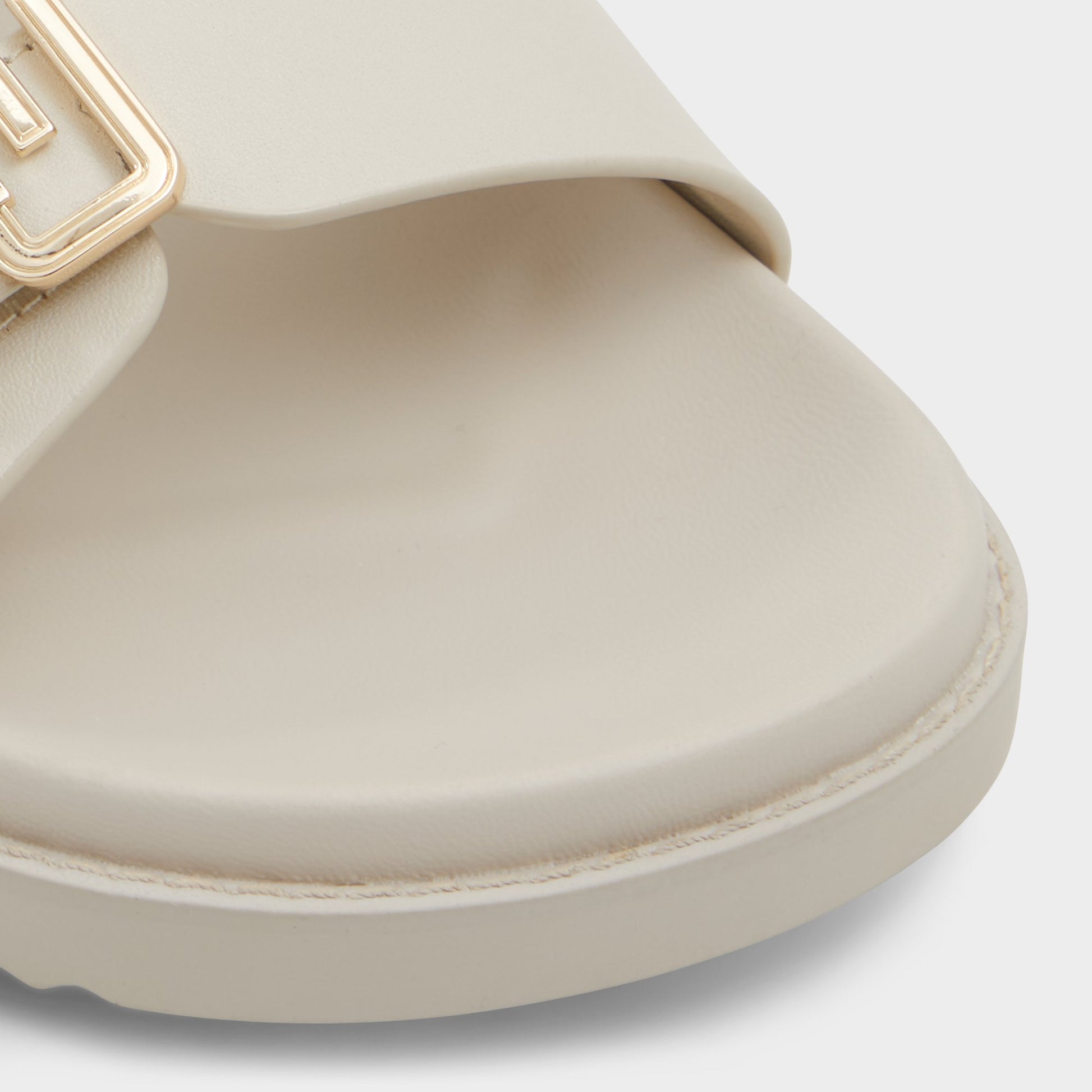 Close-up of the Other white Alessie Footbed sandal