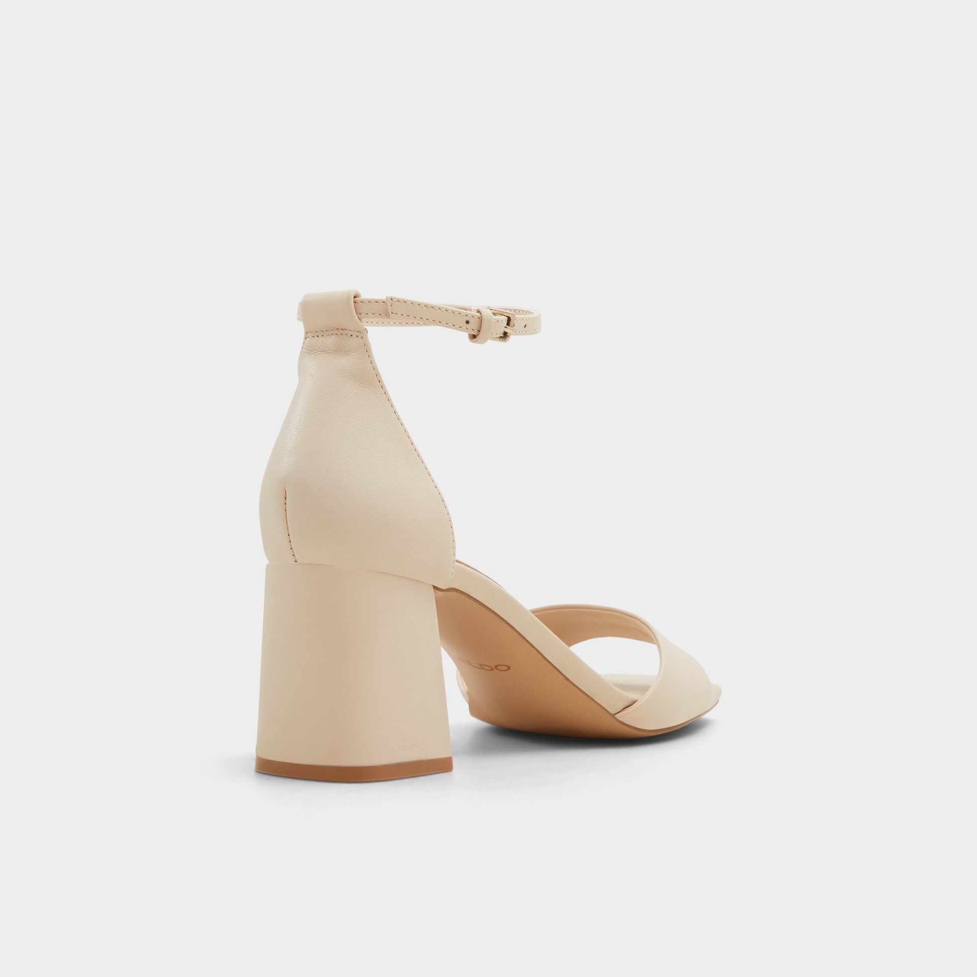 Three-quarter angle of Other Beige Maize Heeled sandal's back side