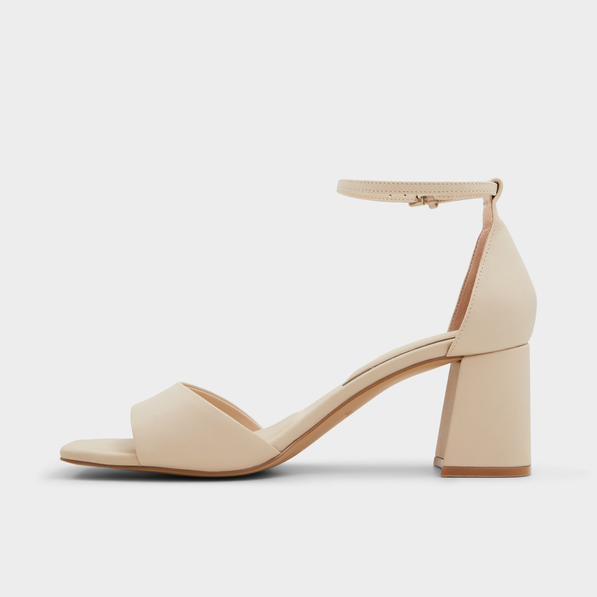 Side view of Other Beige Maize Heeled sandal