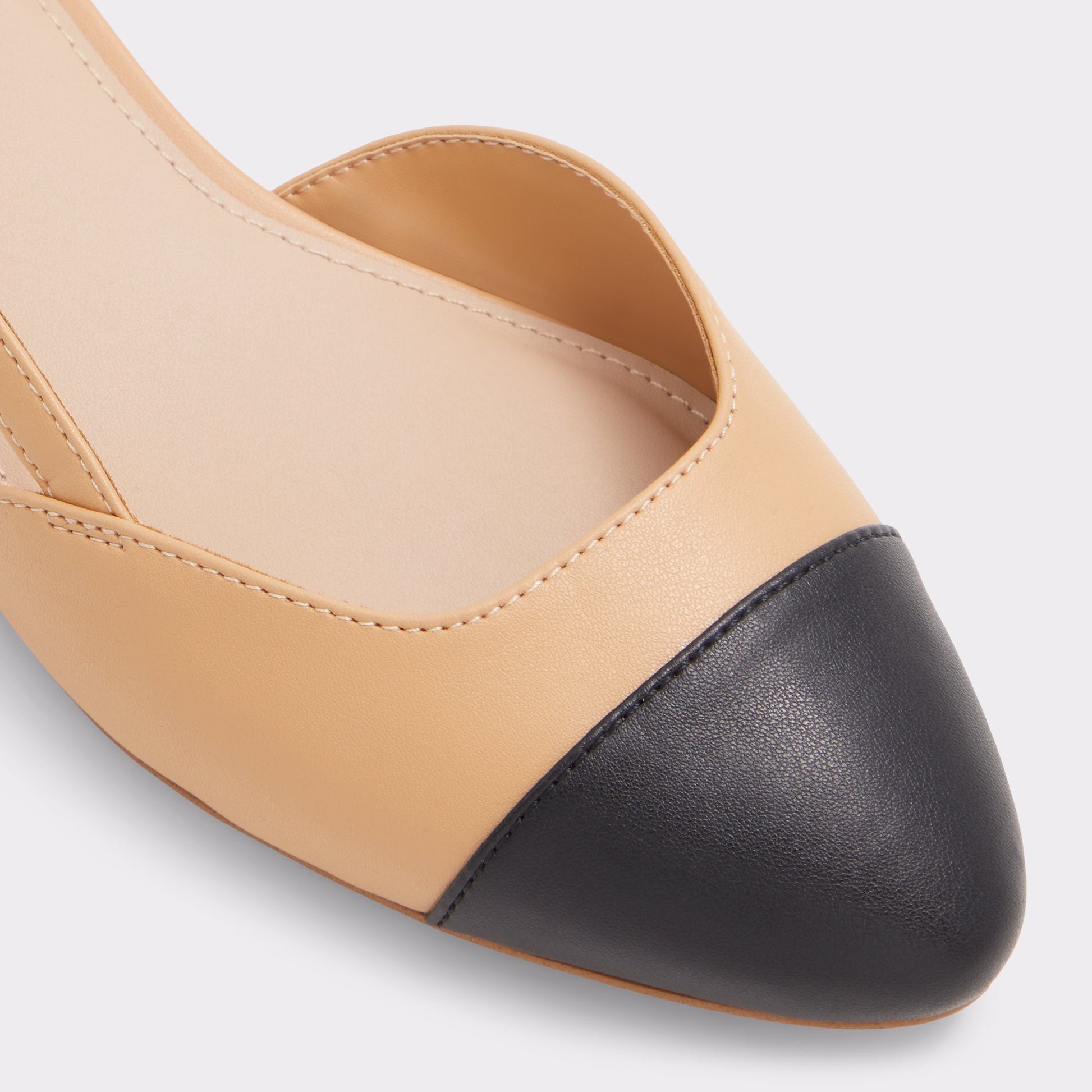 Close-up of the Other Dark Beige Clementinne Slingback ballet flat