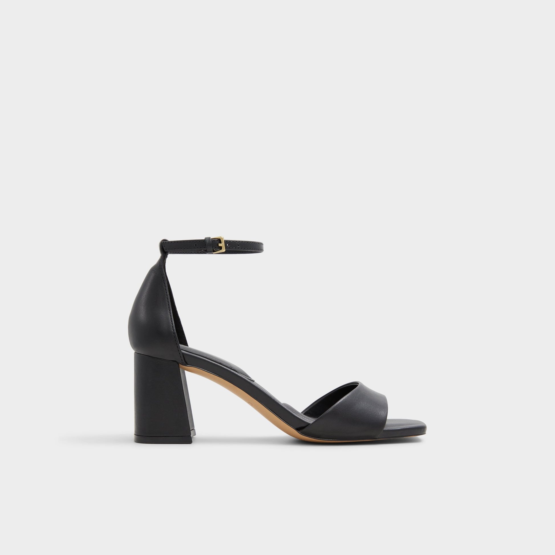 Main View of Black Maize Black heeled sandal for Womens