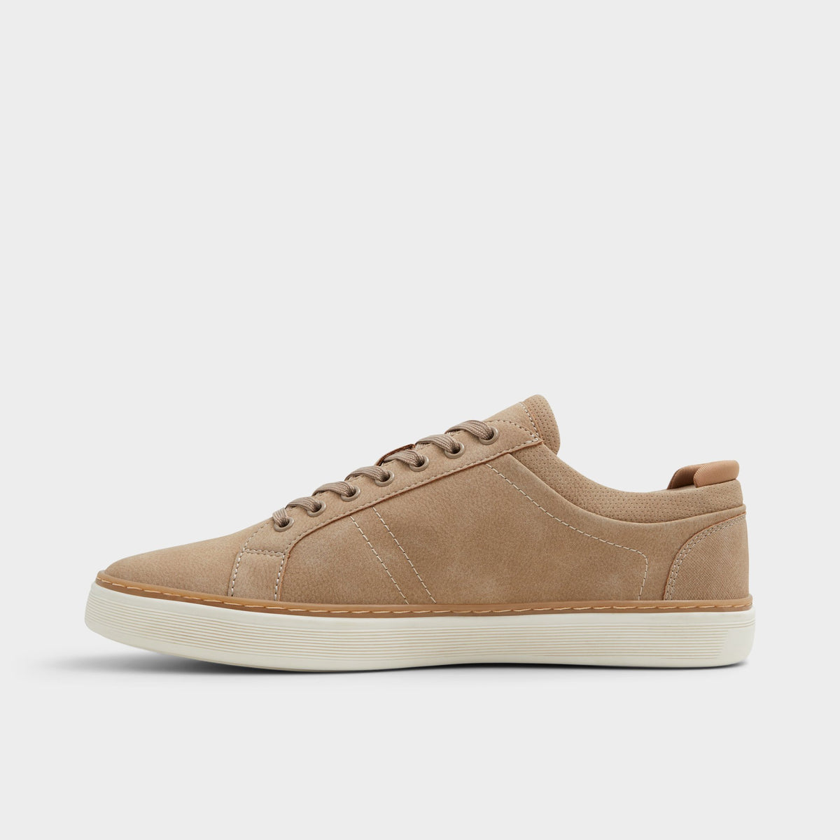 Side view of Beige Greyson Low top sneaker