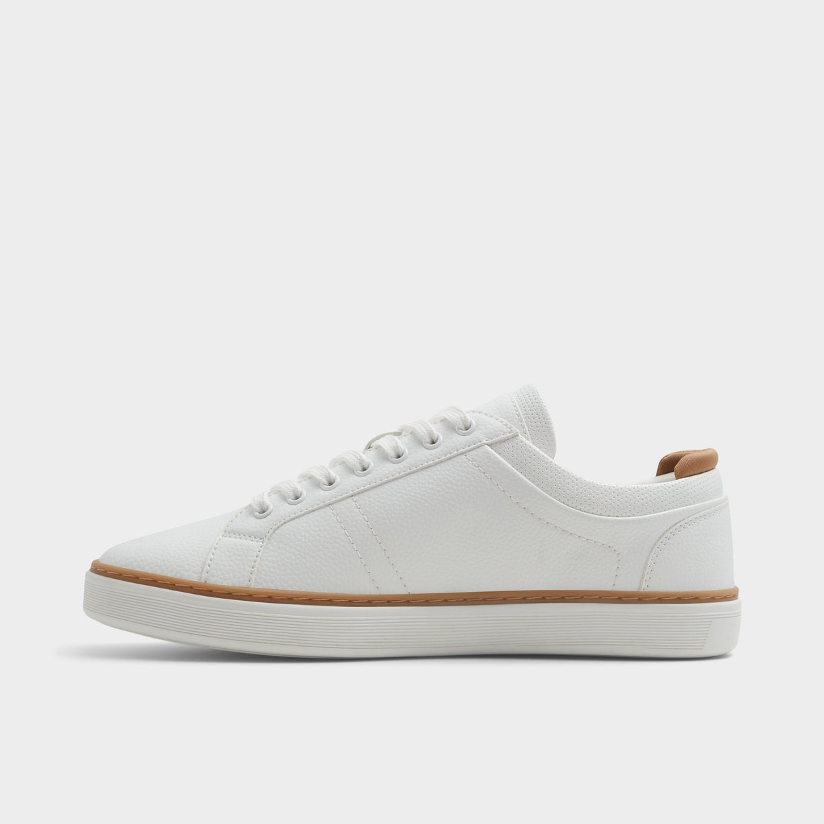 Side view of White Greyson Low top sneaker