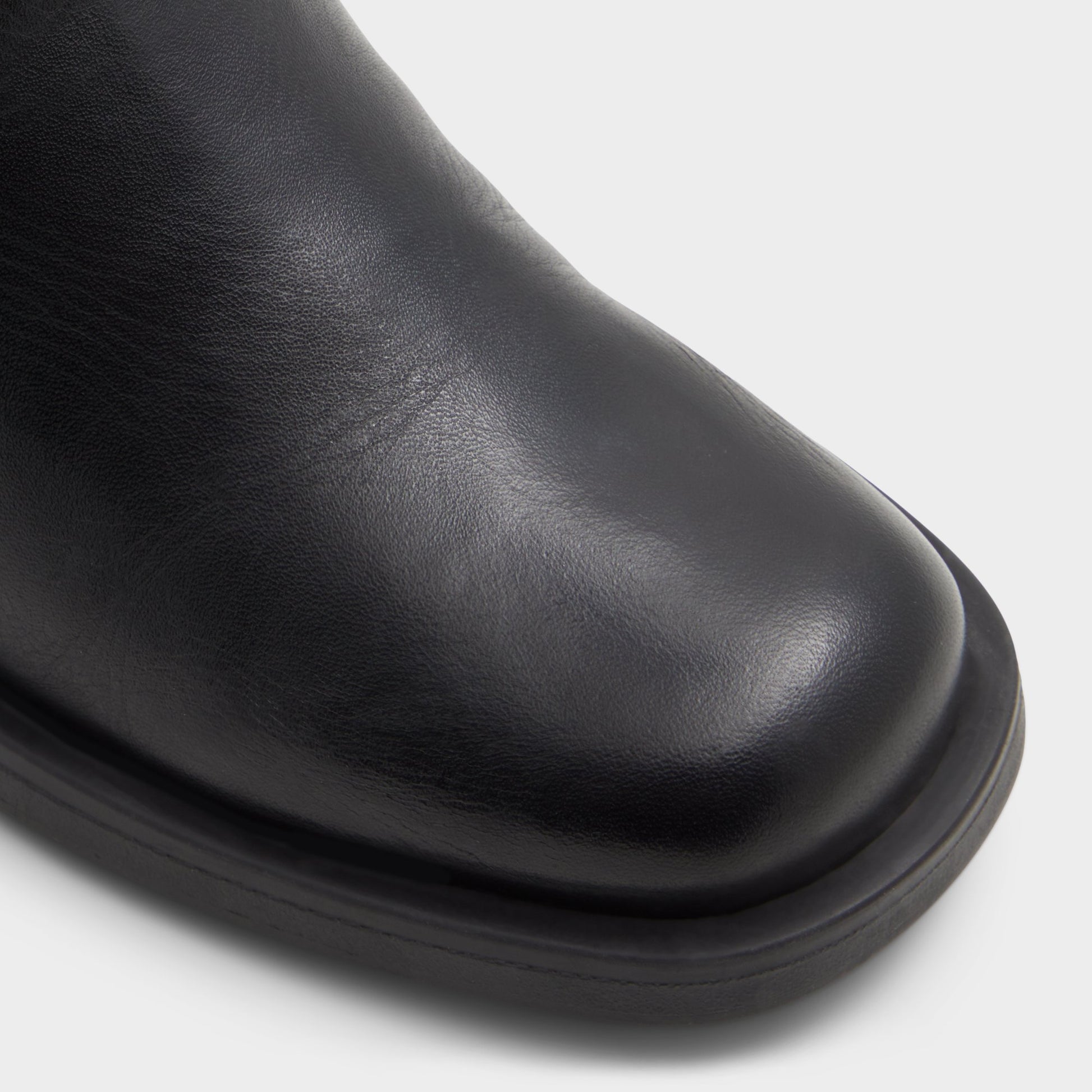 Close-up of the Black Ryderr Motorcycle ankle boot