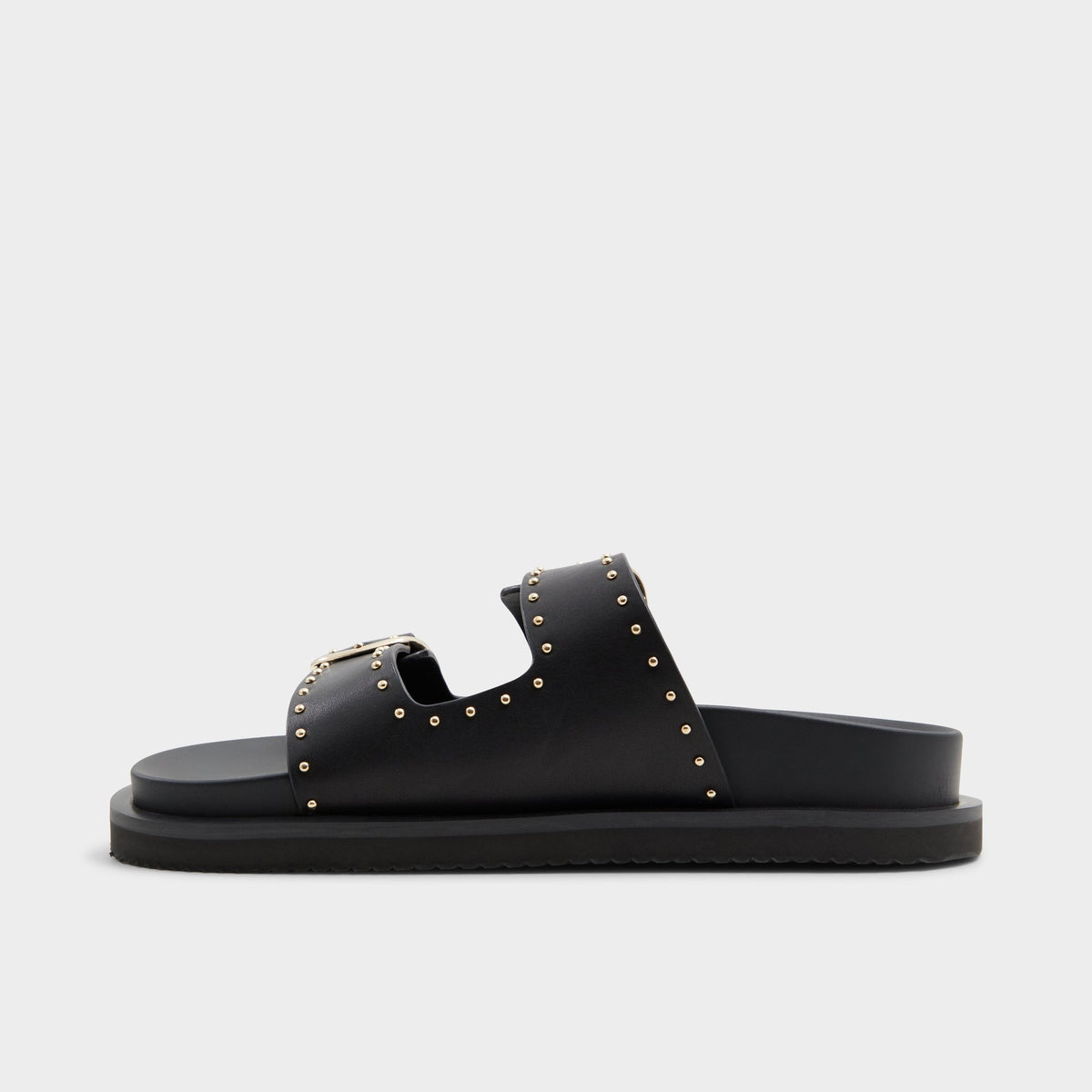 Side view of Other Black Kravis Slide sandal