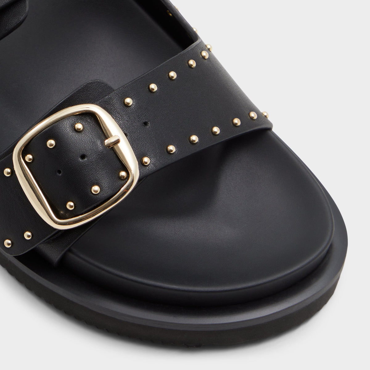 Close-up of the Other Black Kravis Slide sandal