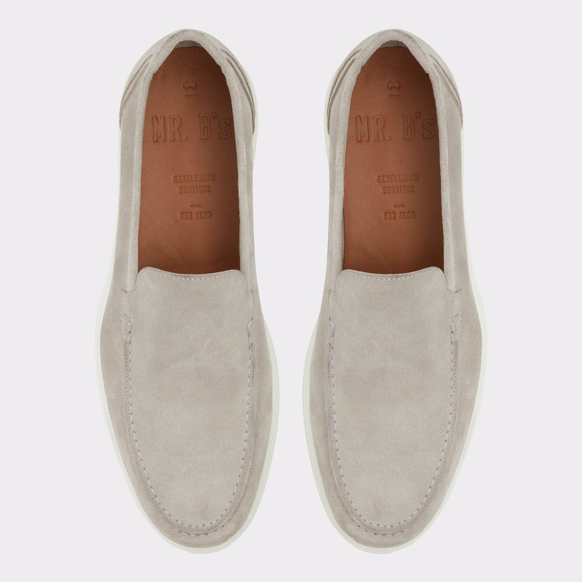 Top-down view of the Grey Anto Loafer