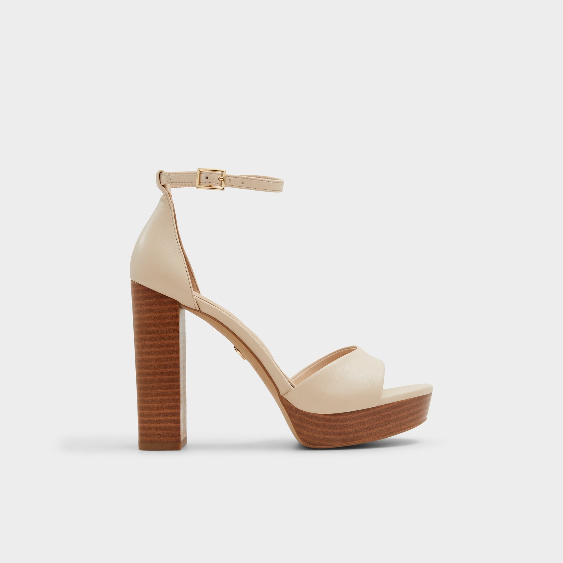 Main View of Other Beige Enaegyn2.0 Strappy heeled sandal for Womens