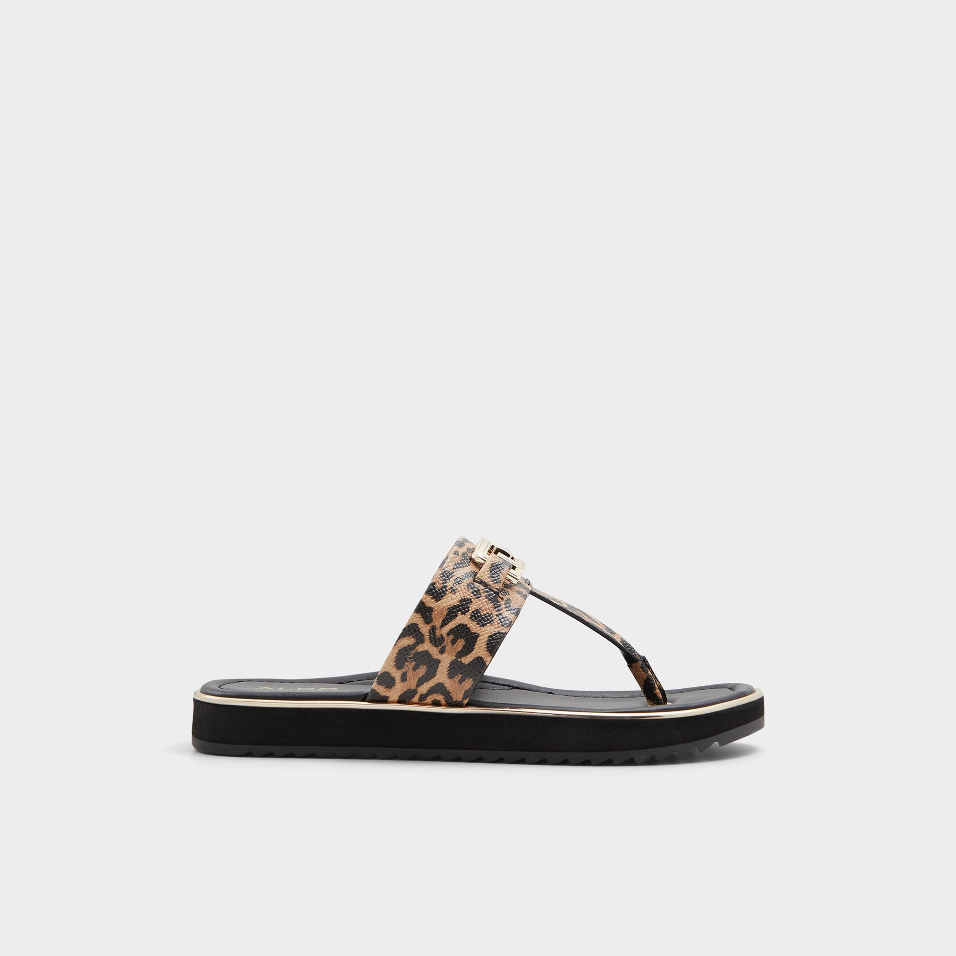 Main View of Brown Multi Adirahar T-strap sandal for Womens