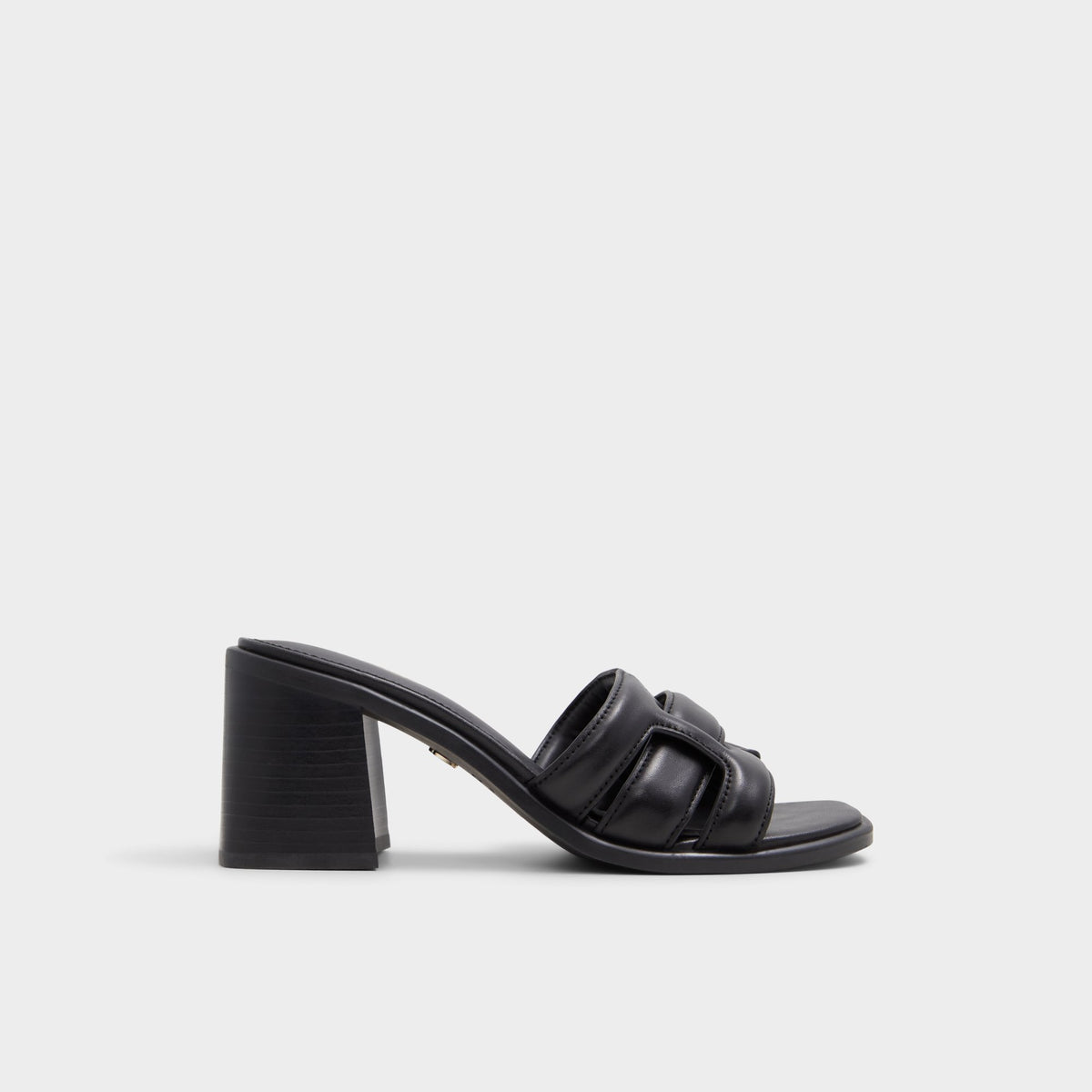 Main View of Black Banaladar Heeled mule for Womens
